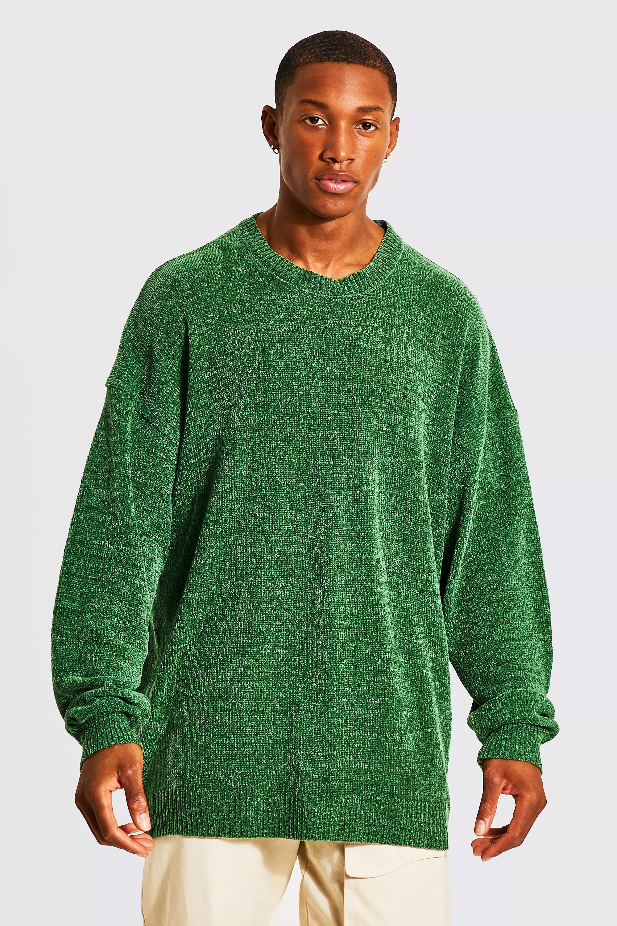 Dark green shop chenille jumper