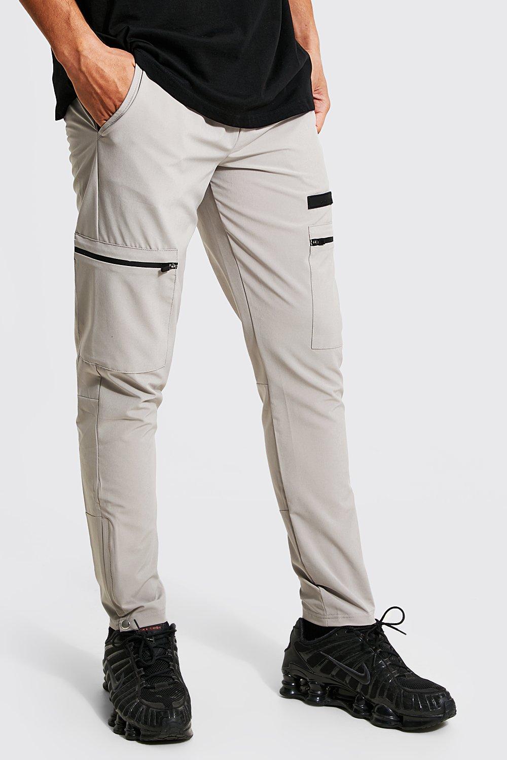 strapped cargo trousers