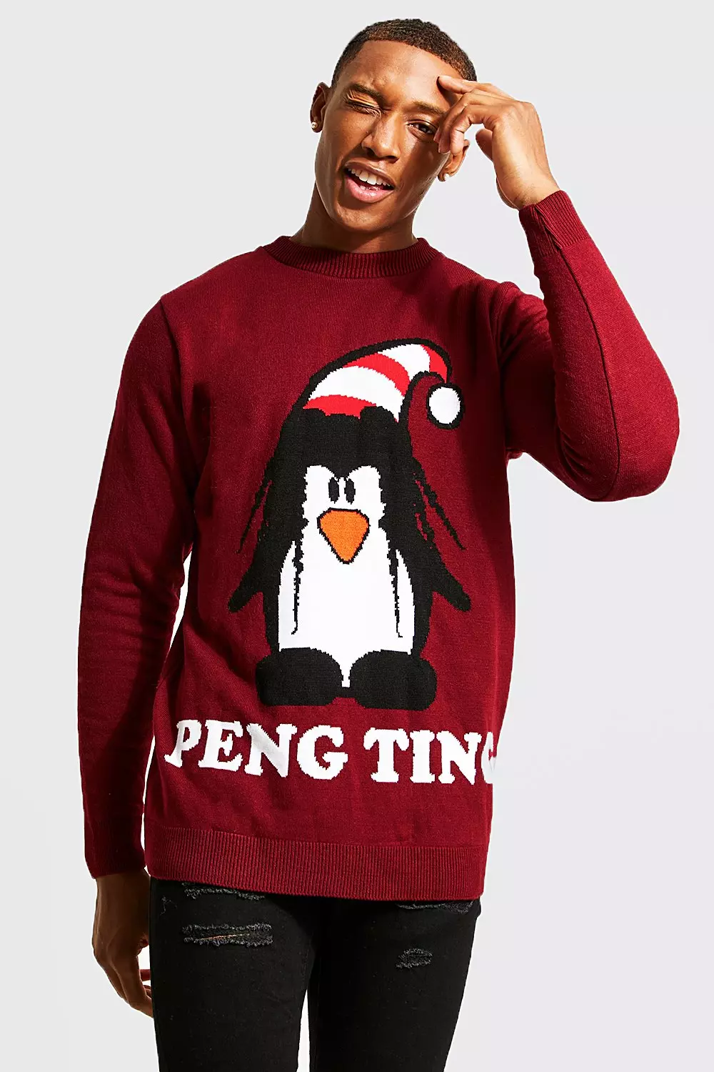 Mens penguin clearance christmas jumper