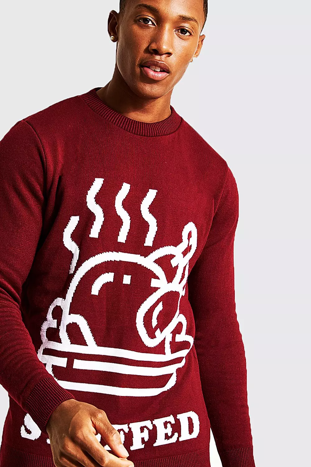 Burgundy christmas outlet jumper