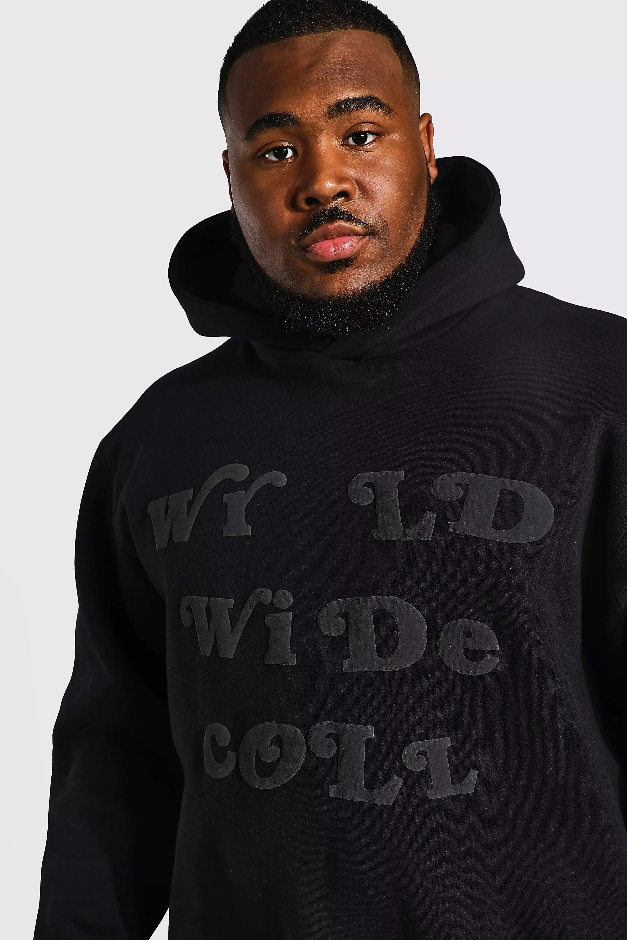 Black hoodie hot sale with print