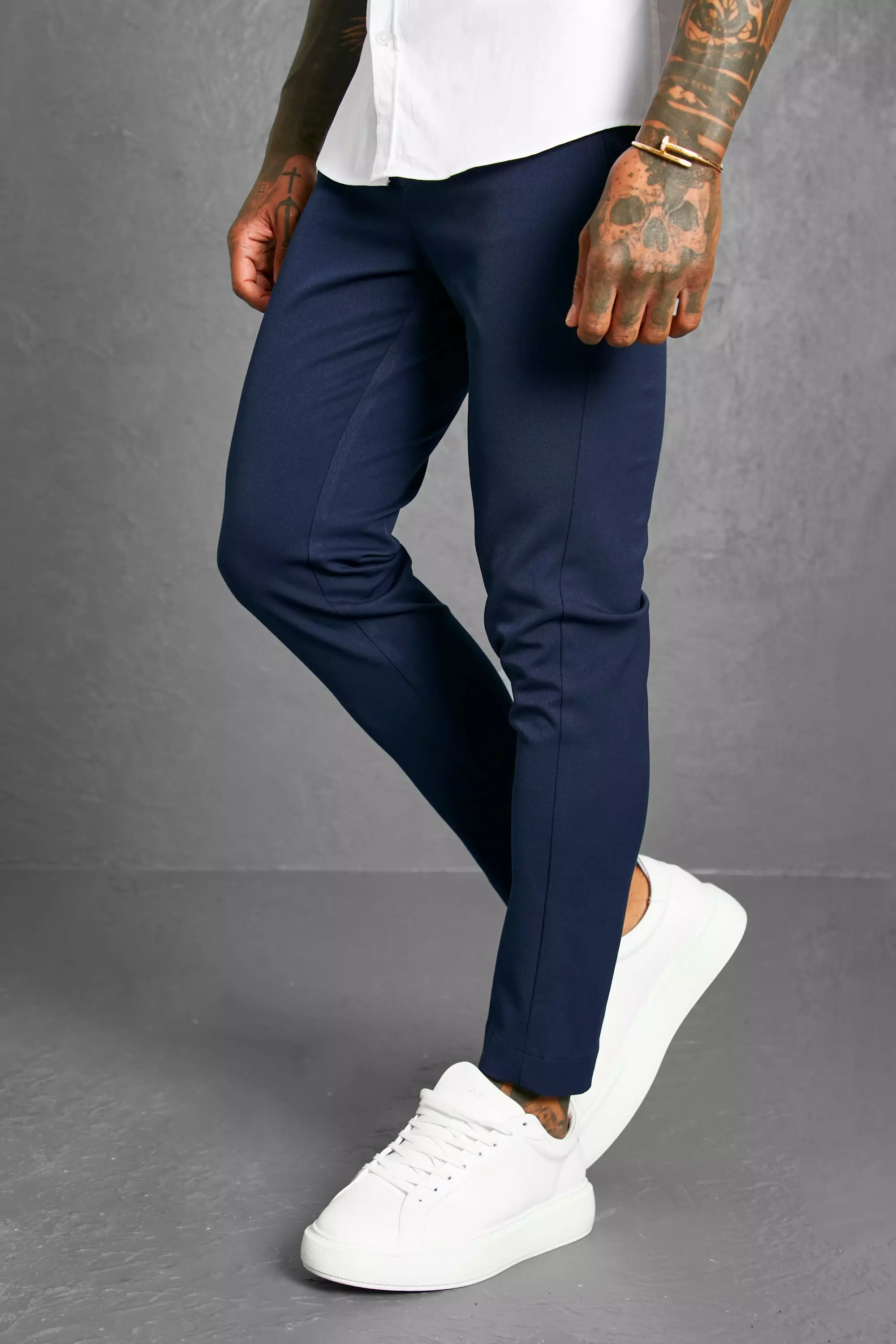 Slim fit stretch trousers - Man