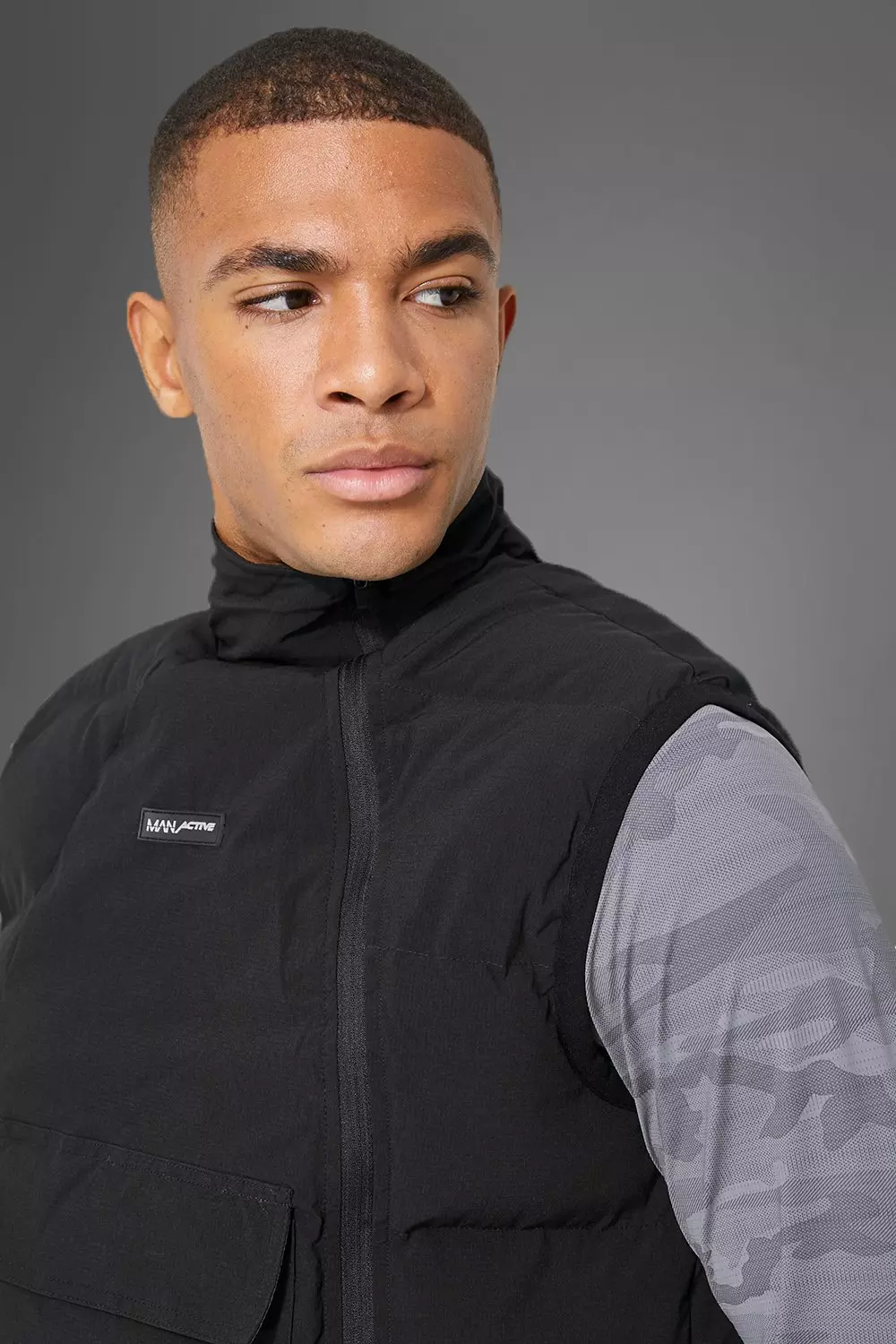 Tech Puffer Vest Black