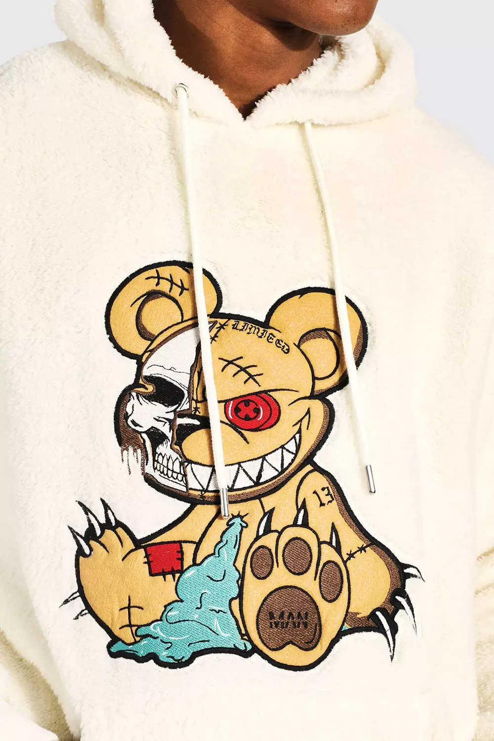 Boohooman teddy online hoodie