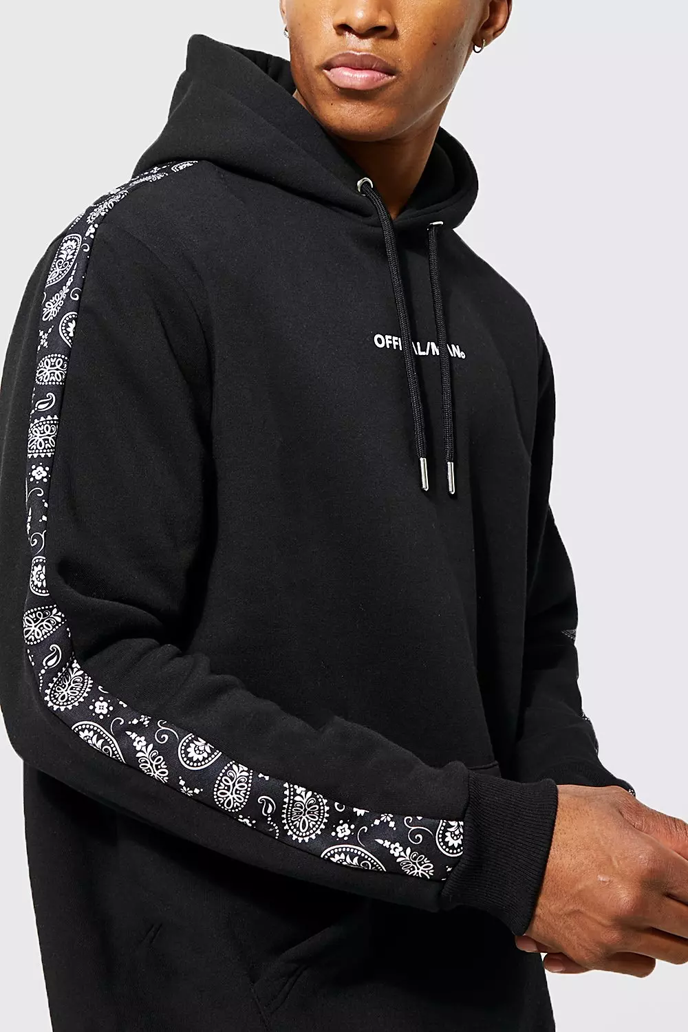 Official Man Panelled Hoodie | boohooMAN USA