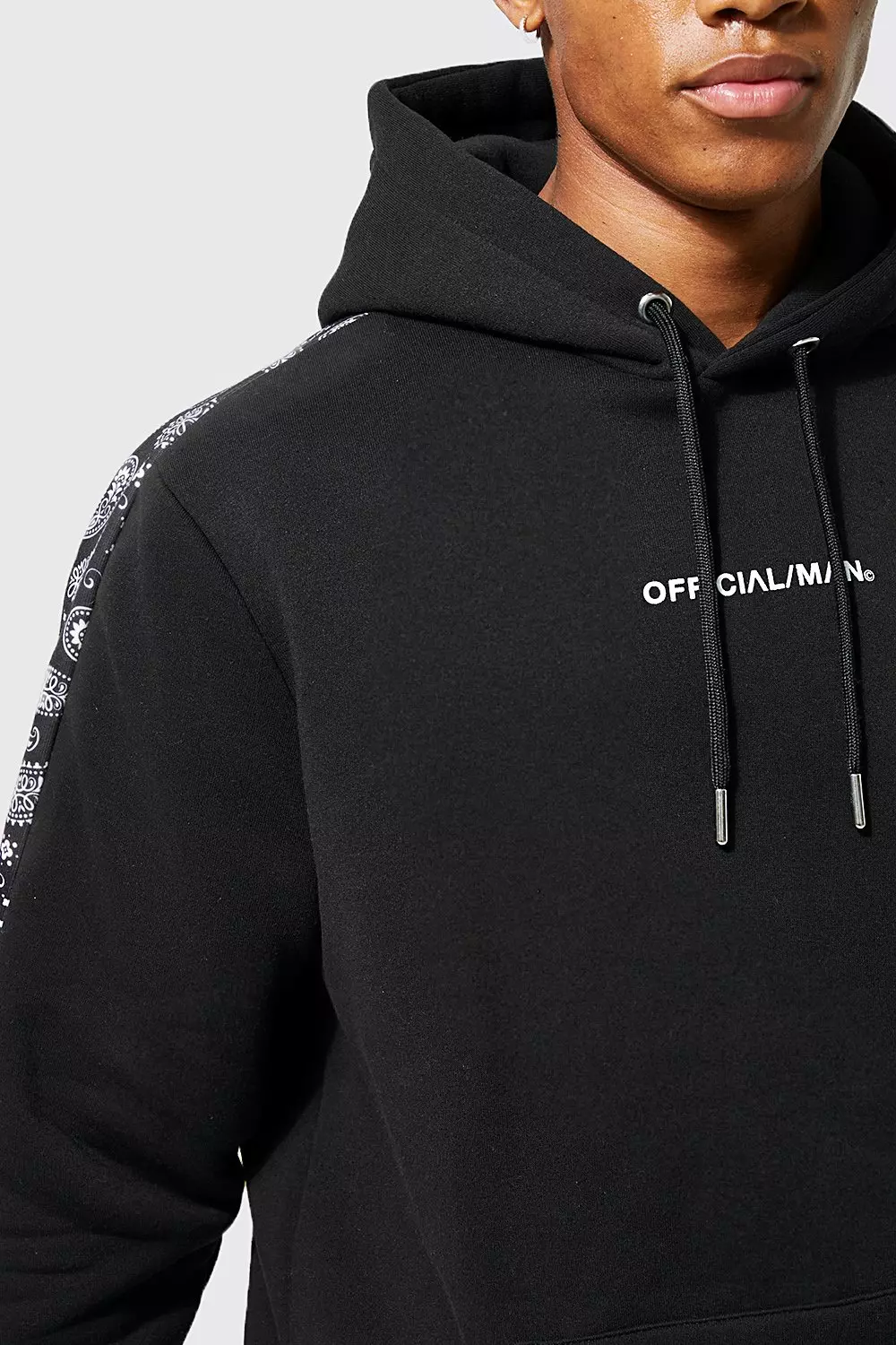 Official Man Panelled Hoodie