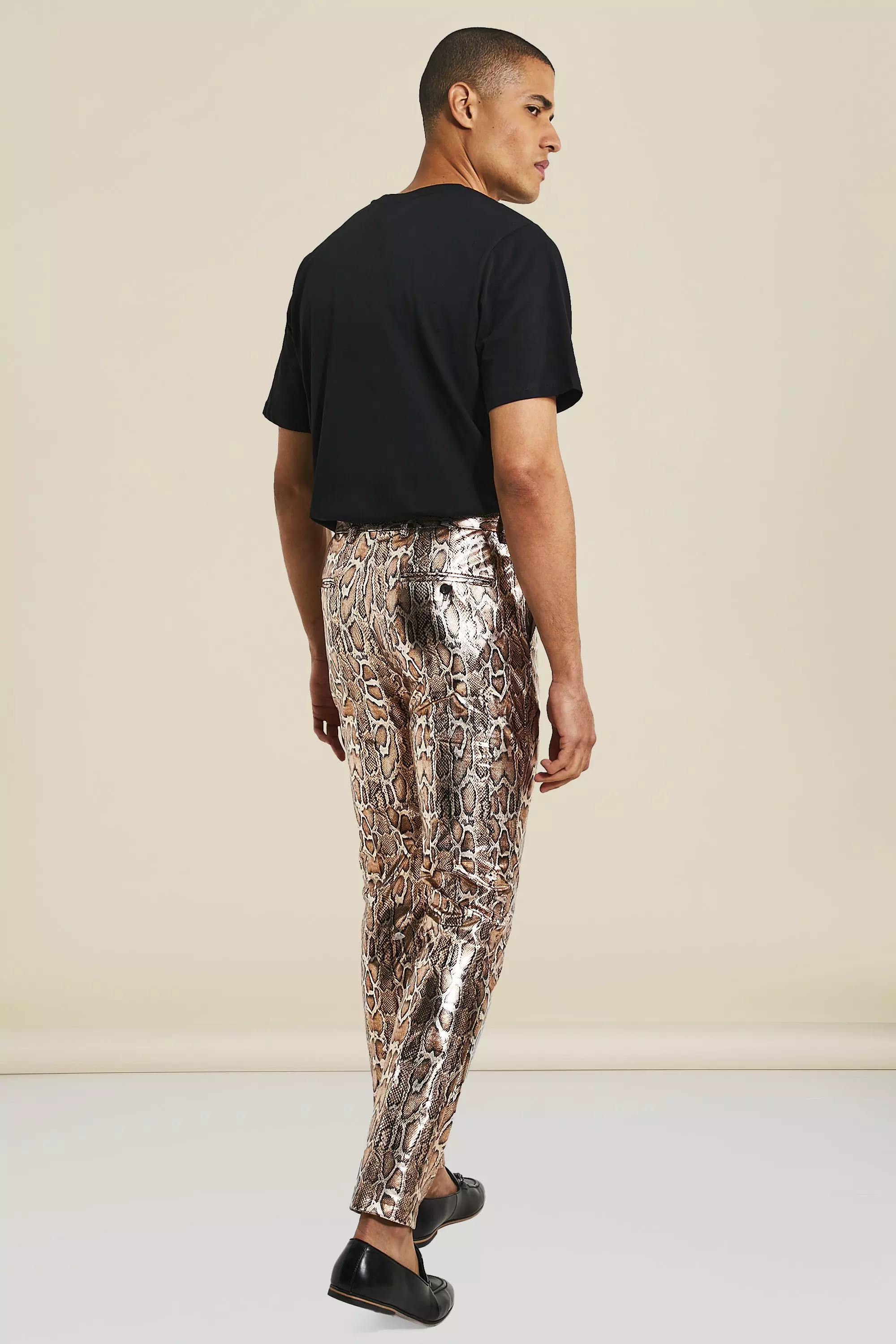 Slim Snake Print Trouser