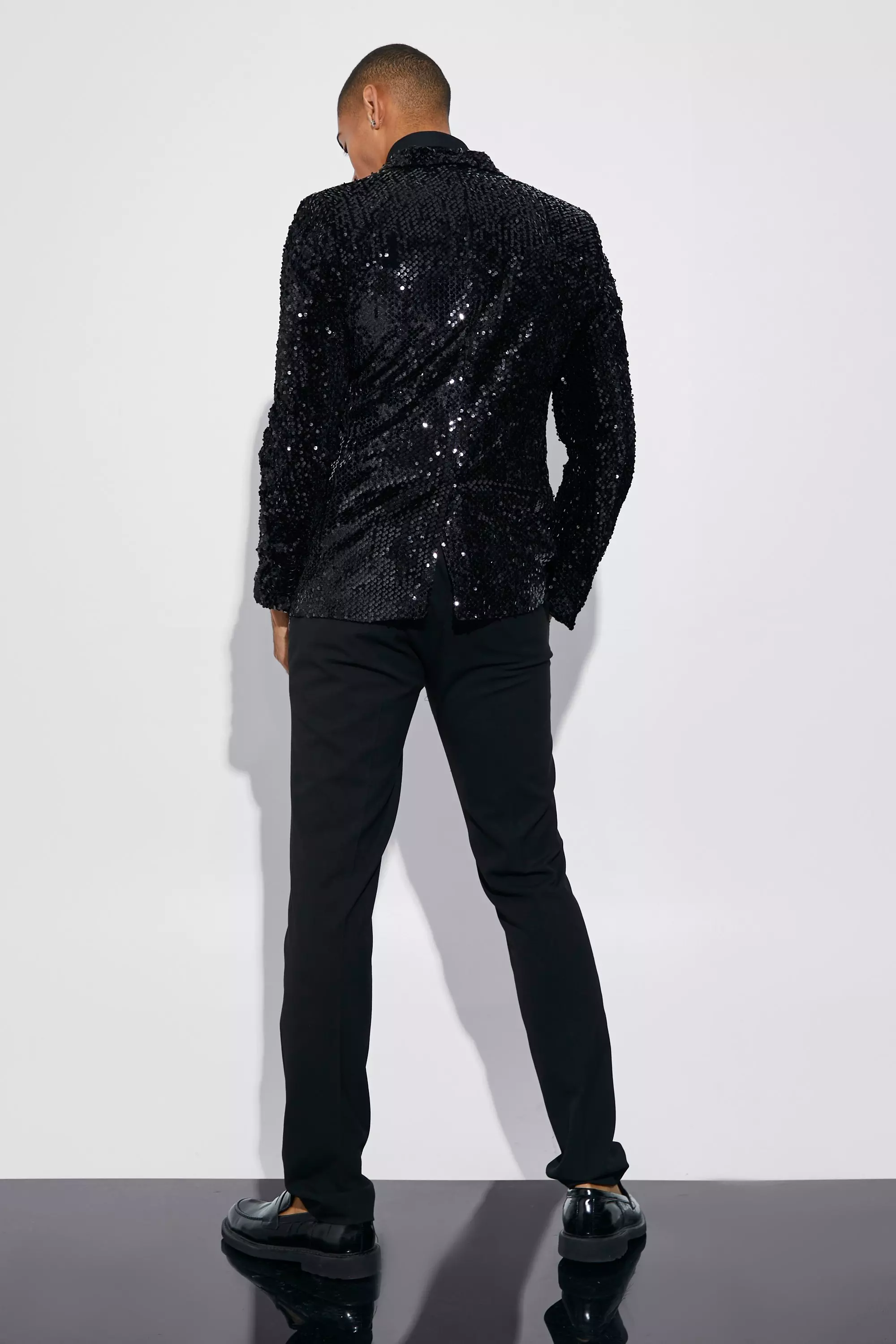 Sparkly suit hot sale jacket mens