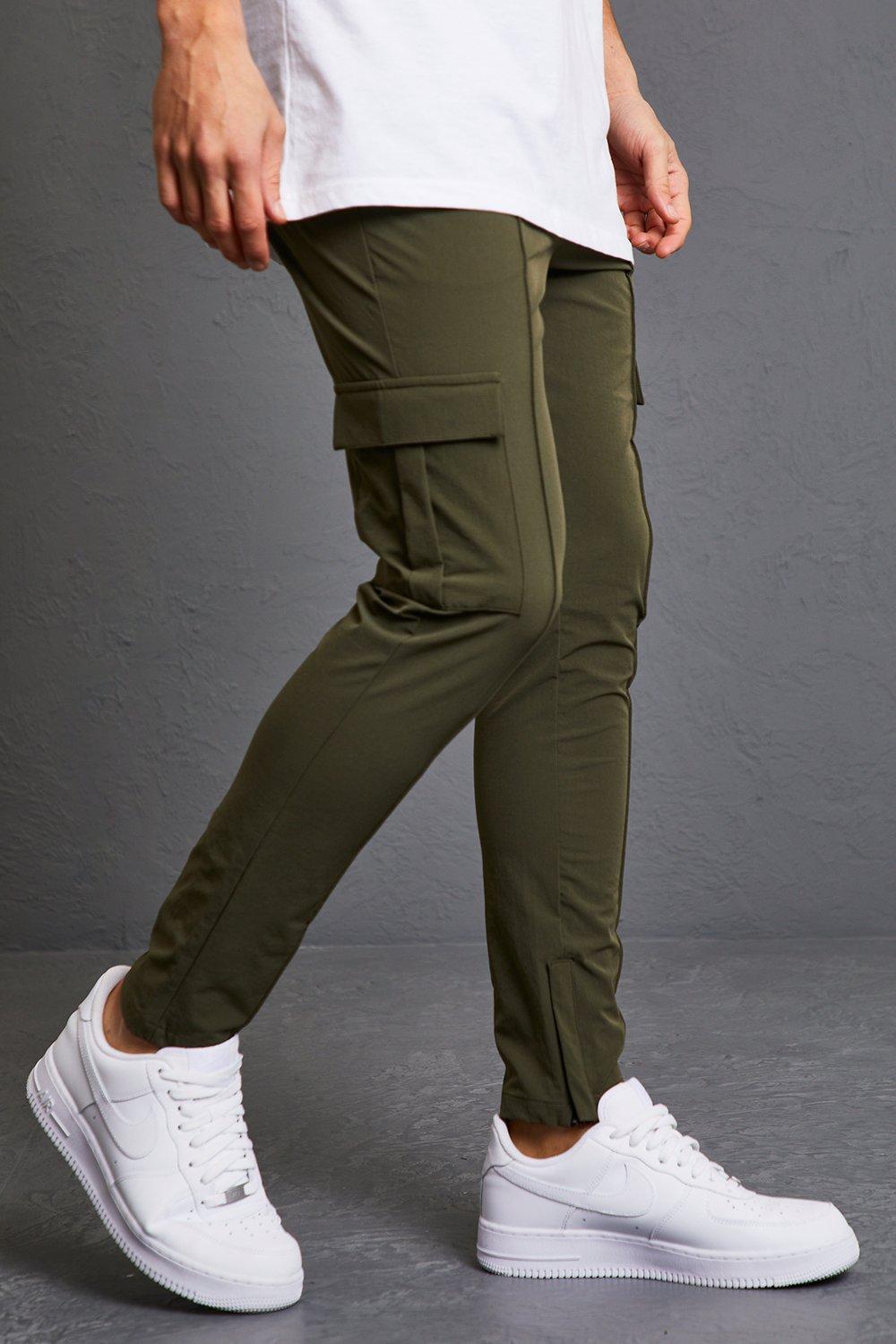 stretch skinny cargo pants