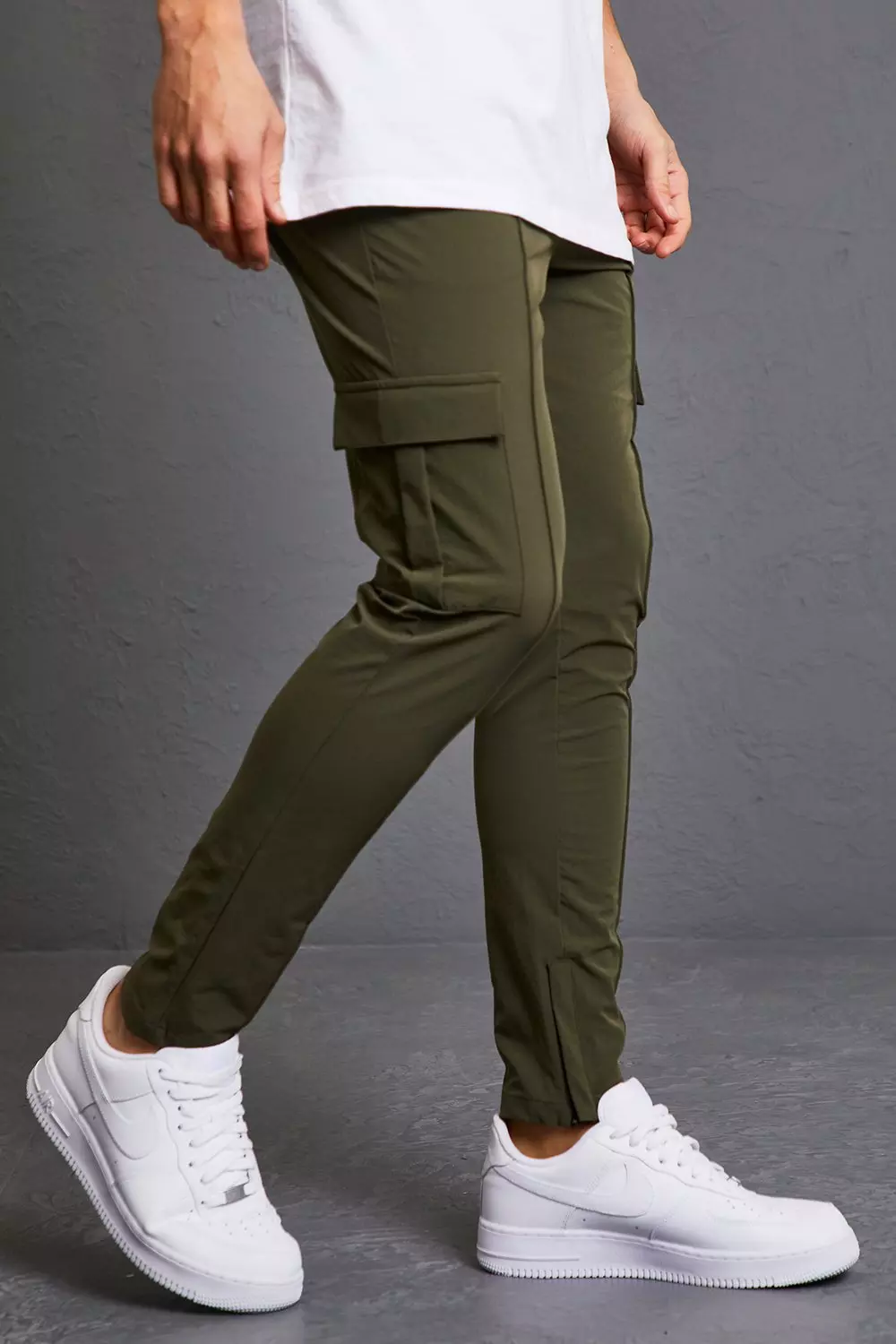 Men's Slim Fit Stretch Cargo Jogger Pants