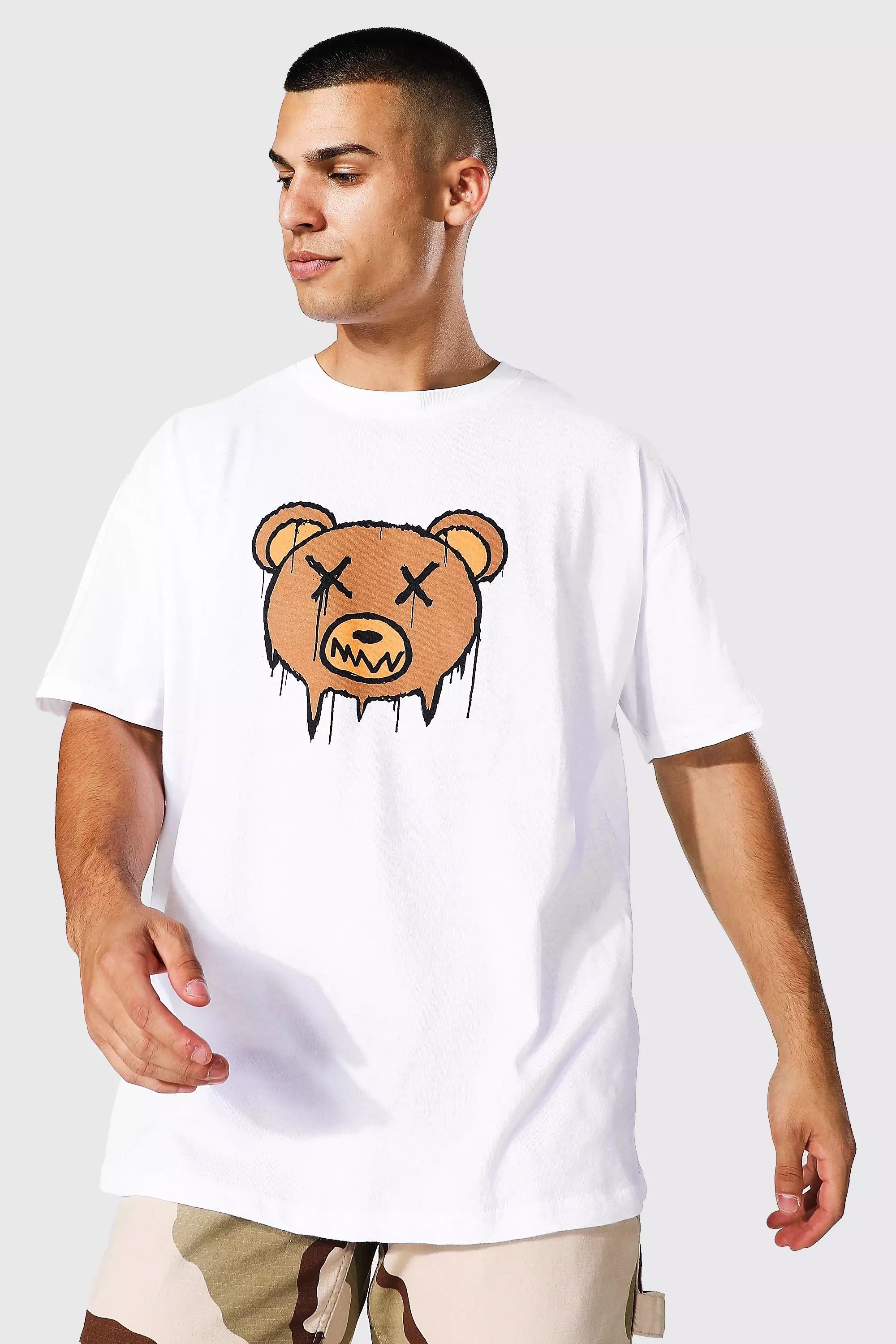 BoohooMAN Oversized Nfl Chicago Bears T-shirt in Blue for Men