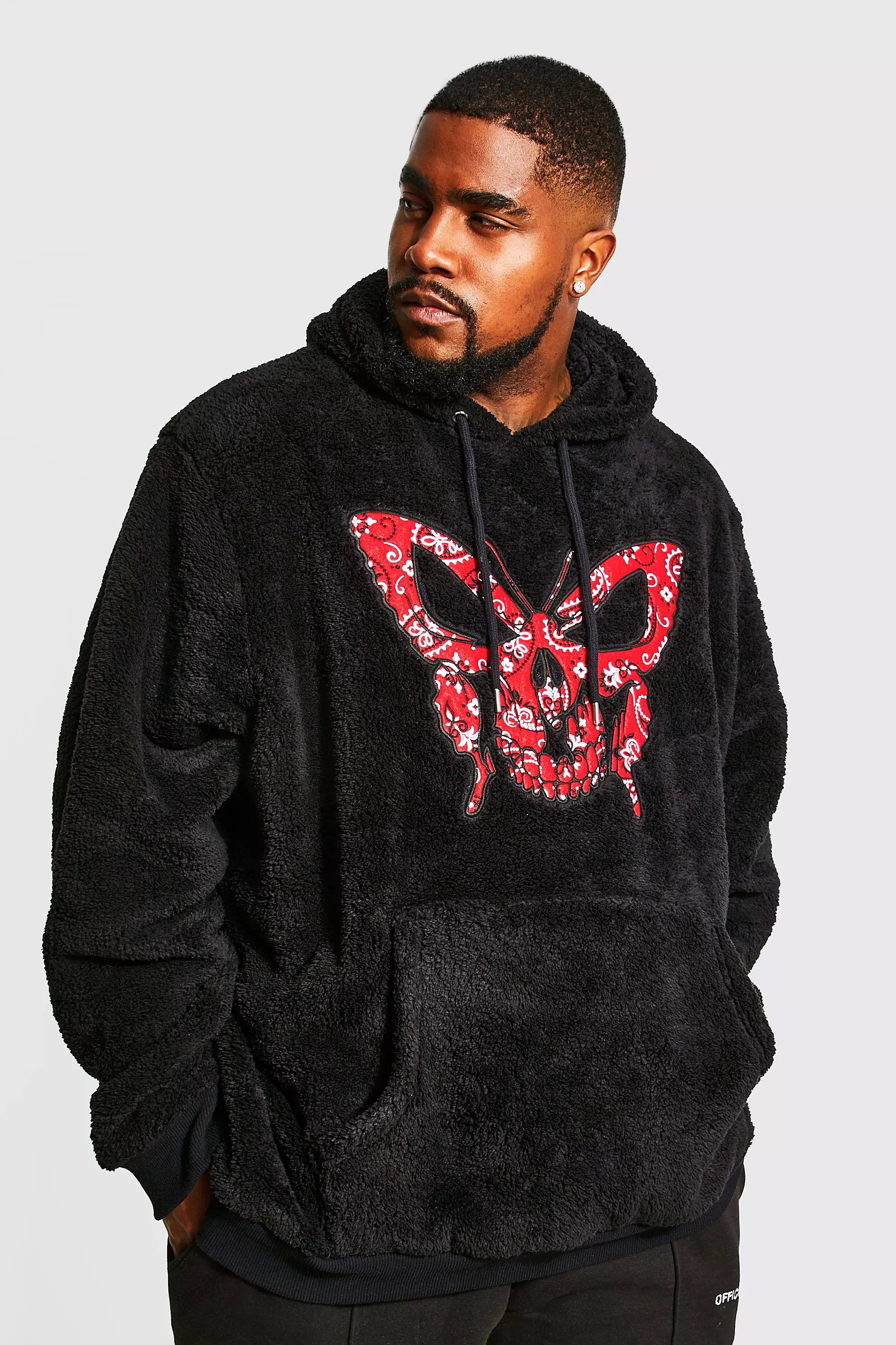 Butterfly patch hot sale hoodie