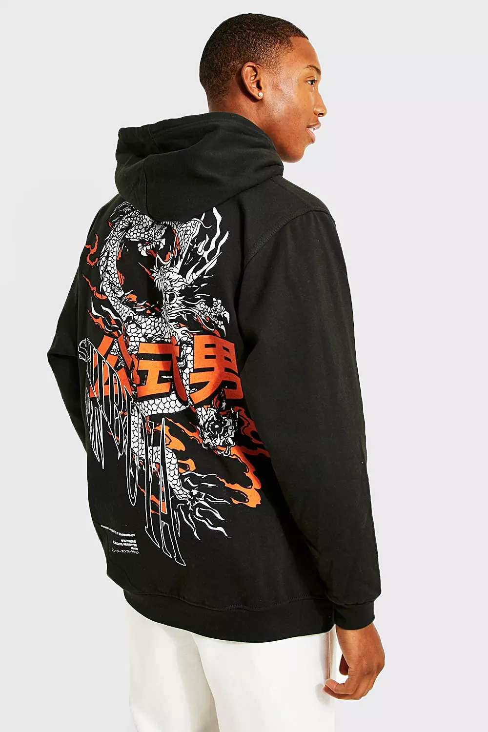 Graphic best sale back hoodie