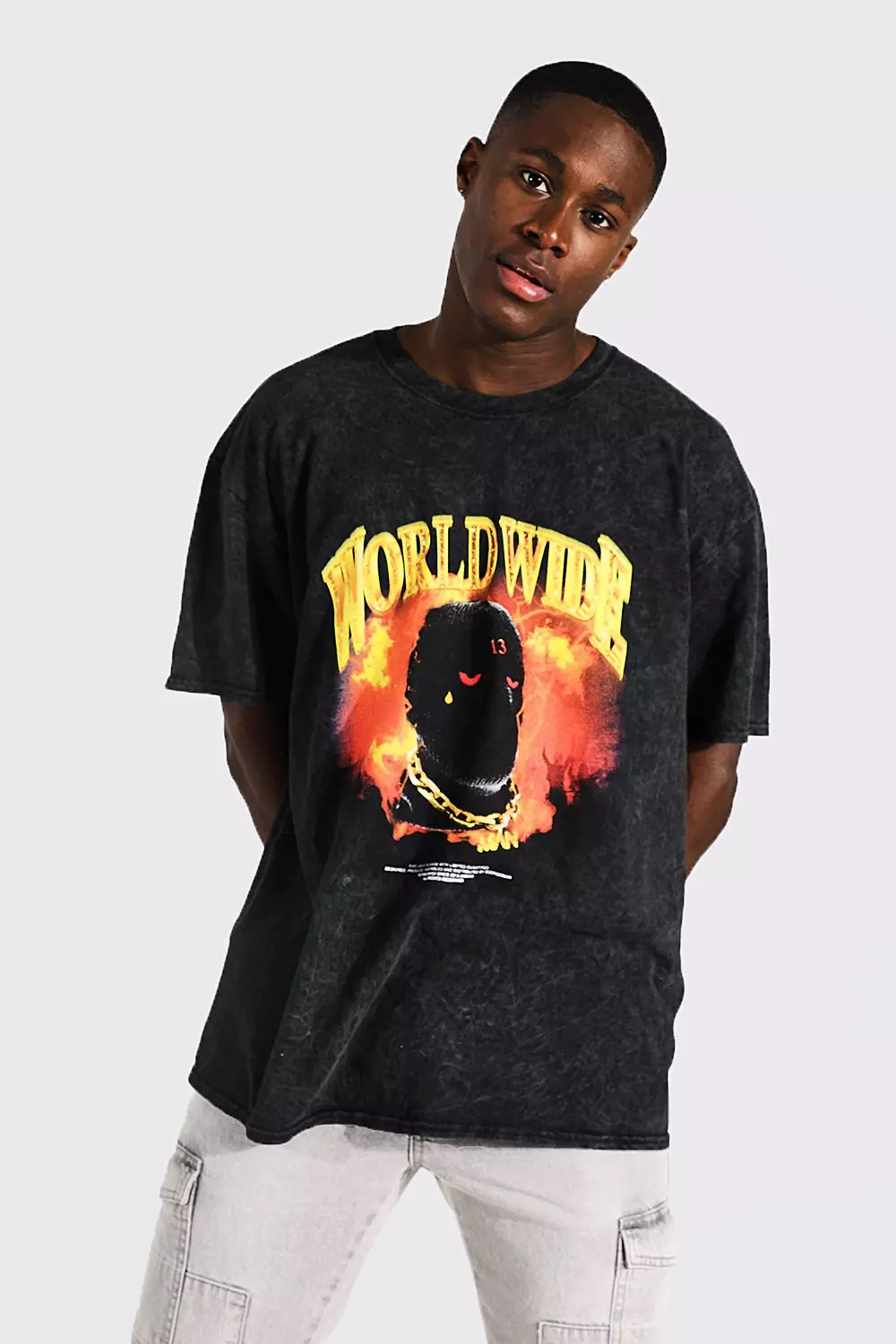 Worldwide Graphic Oversized T-Shirt