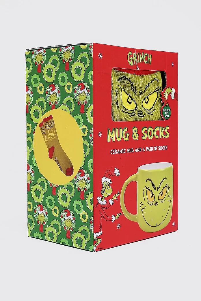 The Grinch Mug & Sock Set