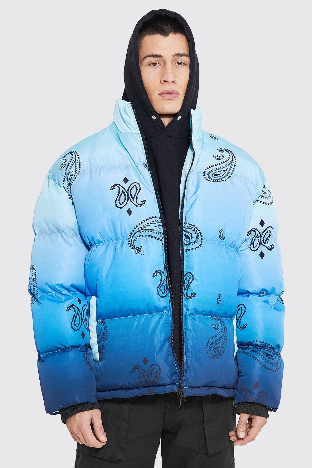 paisley puffer jacket