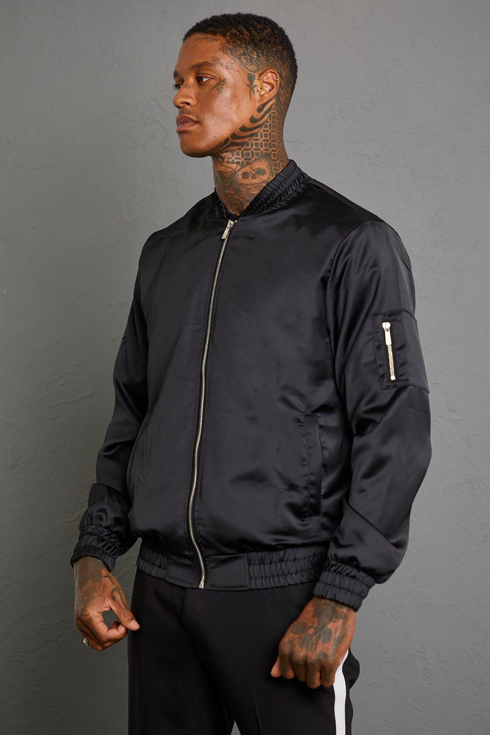 contrast bomber jacket men Online - Off 57%