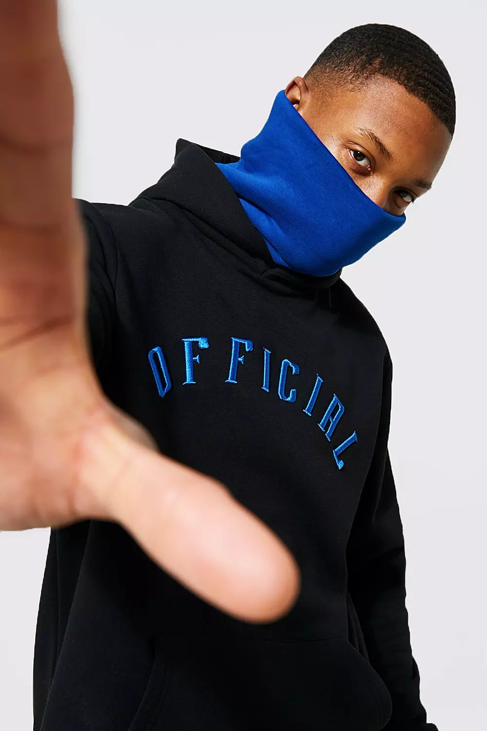 Official 3d Embroidered Snood Hoodie