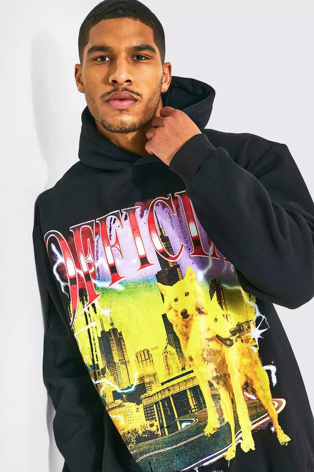 Thrasher wolf outlet hoodie