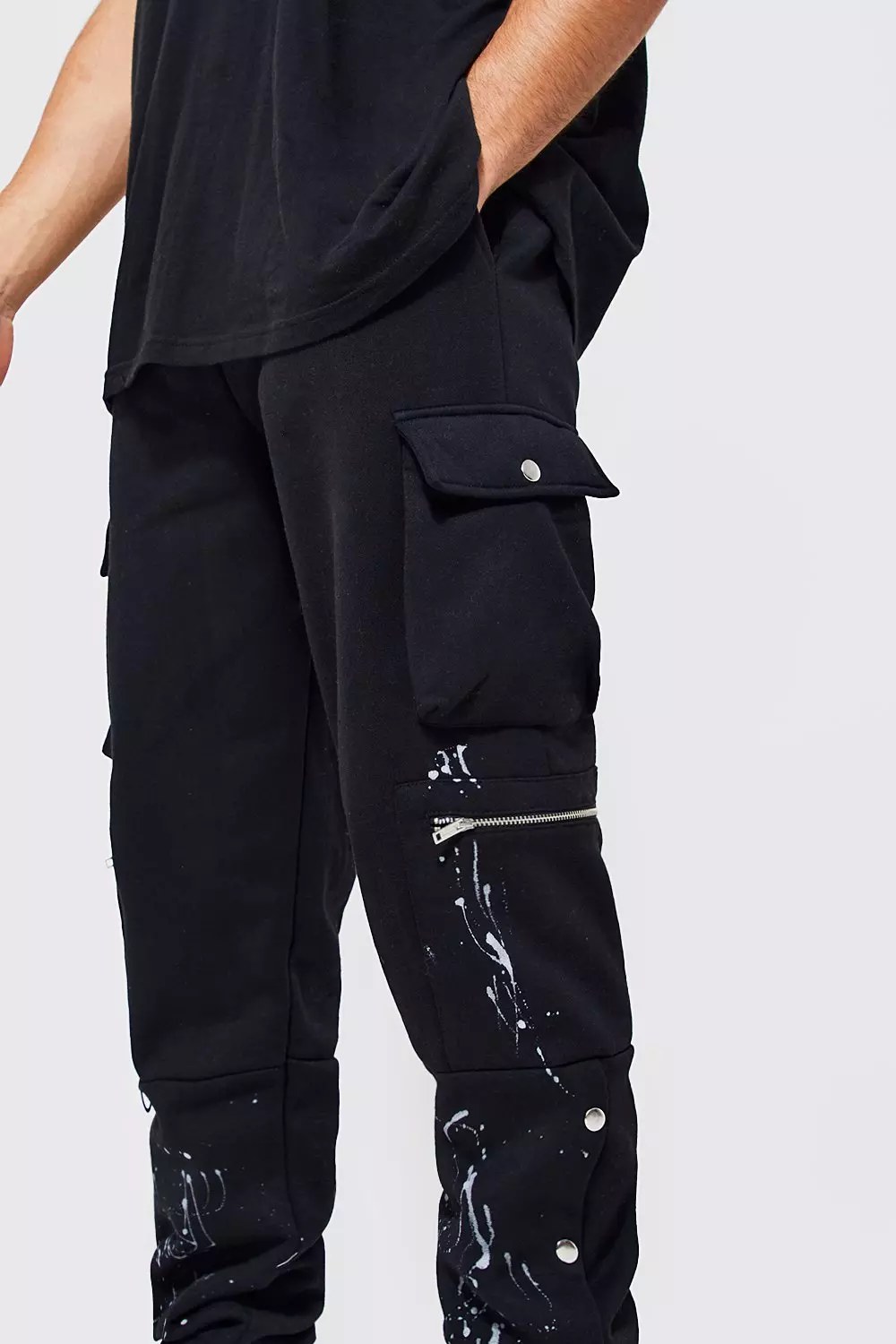 Boohooman discount cargo joggers