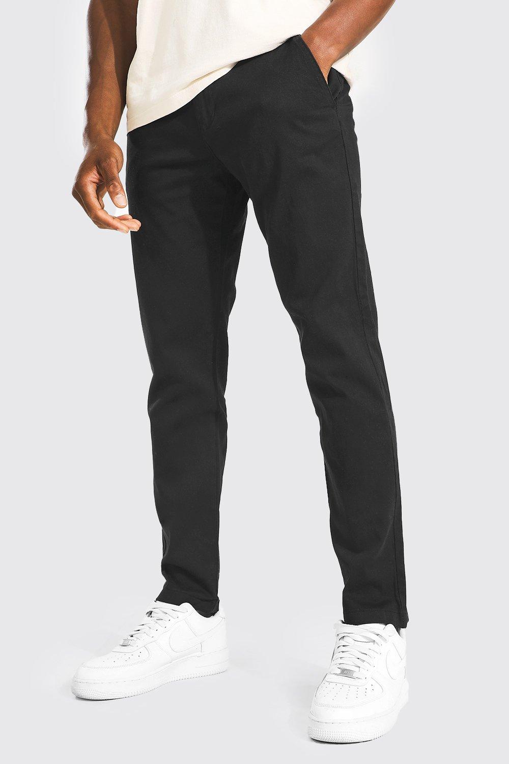 pantalon chino skinny homme - noir - 28, noir
