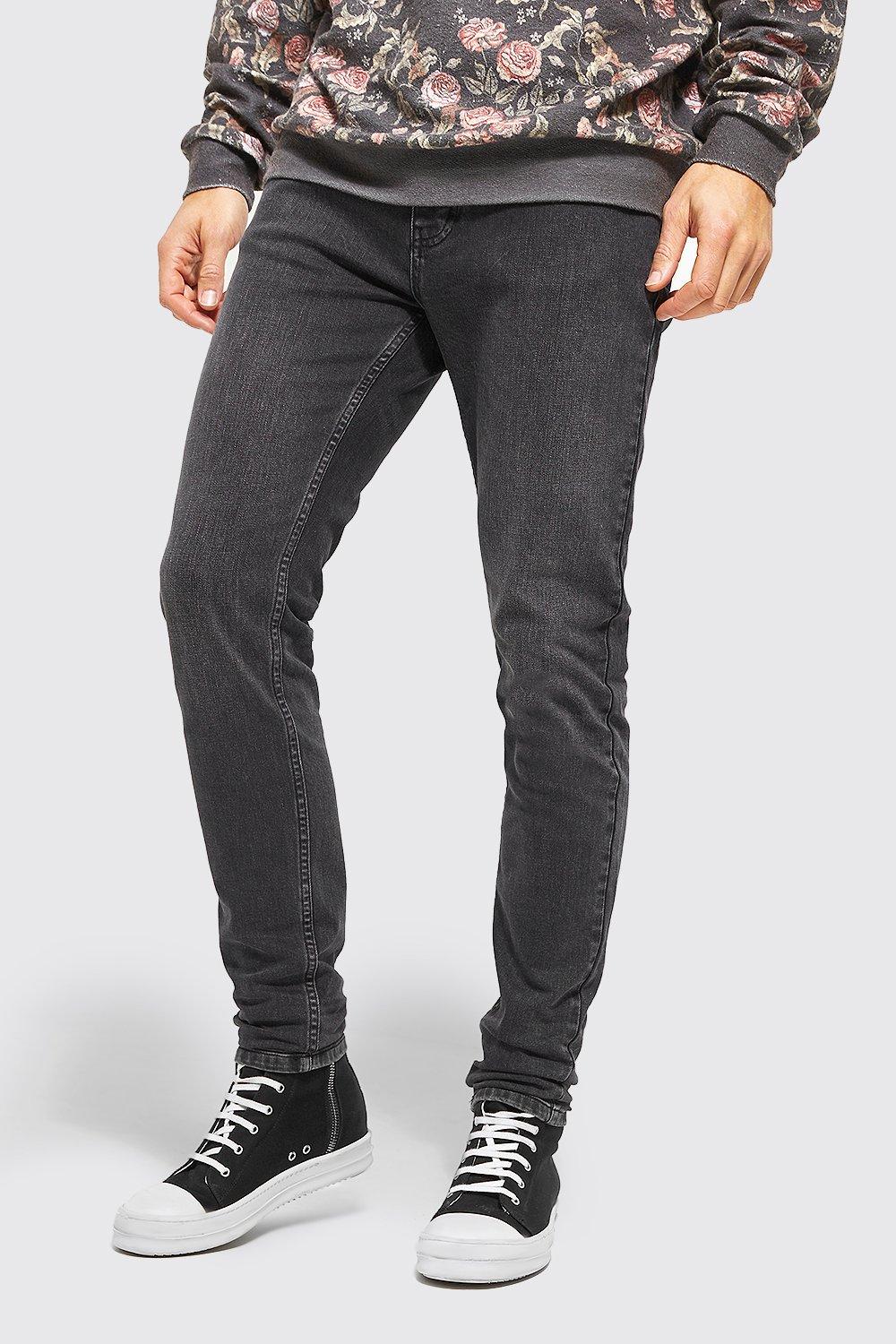 mens grey tall skinny fit jean, grey