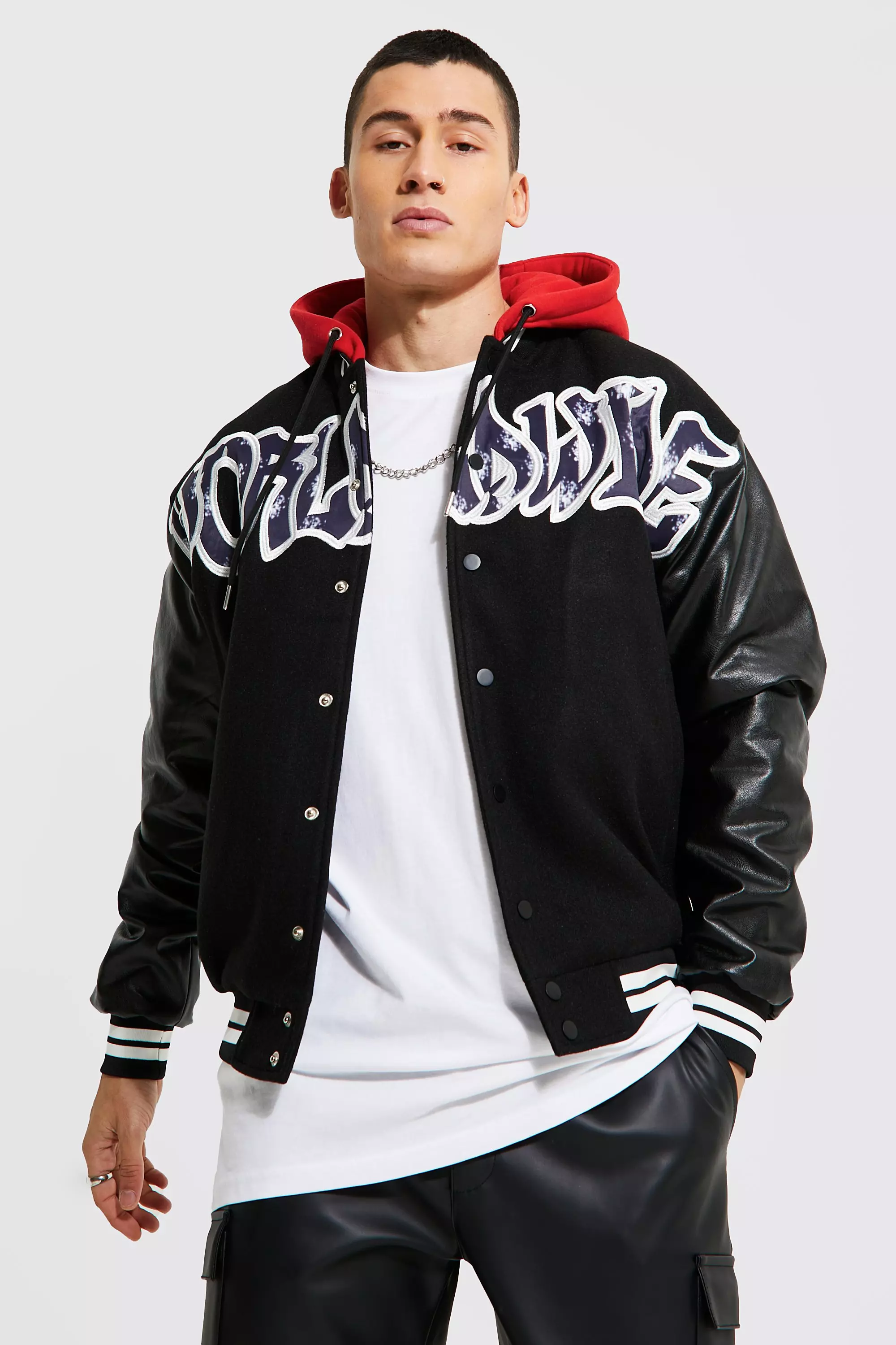 APPLEBUM Melton Hood Jacket M スタジャン 超特価品 myunifiedtech.com