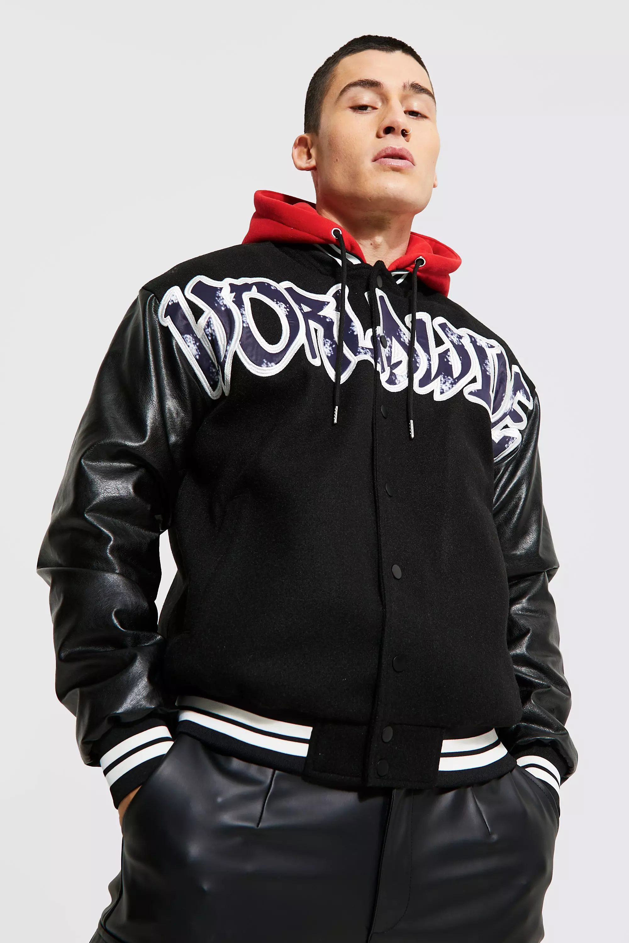 APPLEBUM Melton Hood Jacket M スタジャン 超特価品 myunifiedtech.com