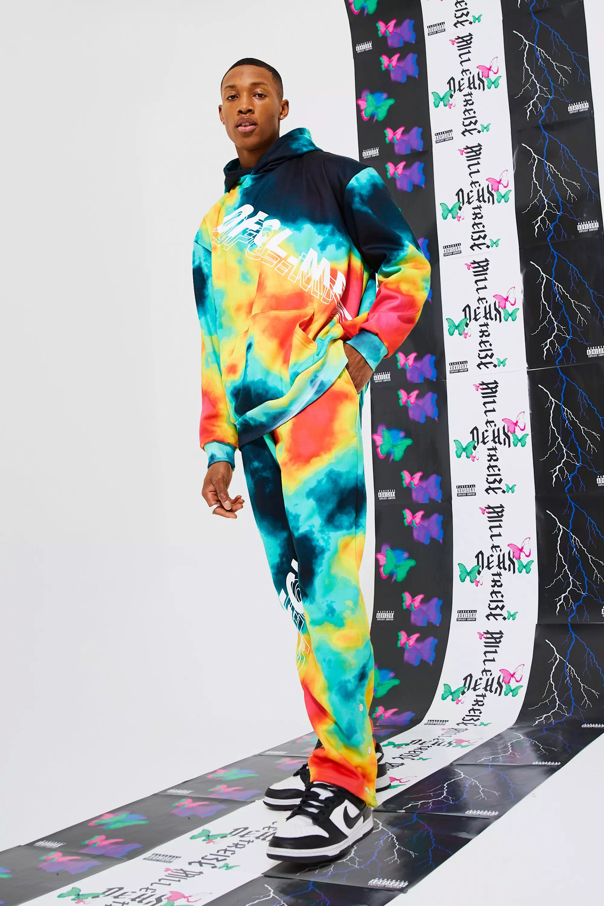 Tie dye deals track suit