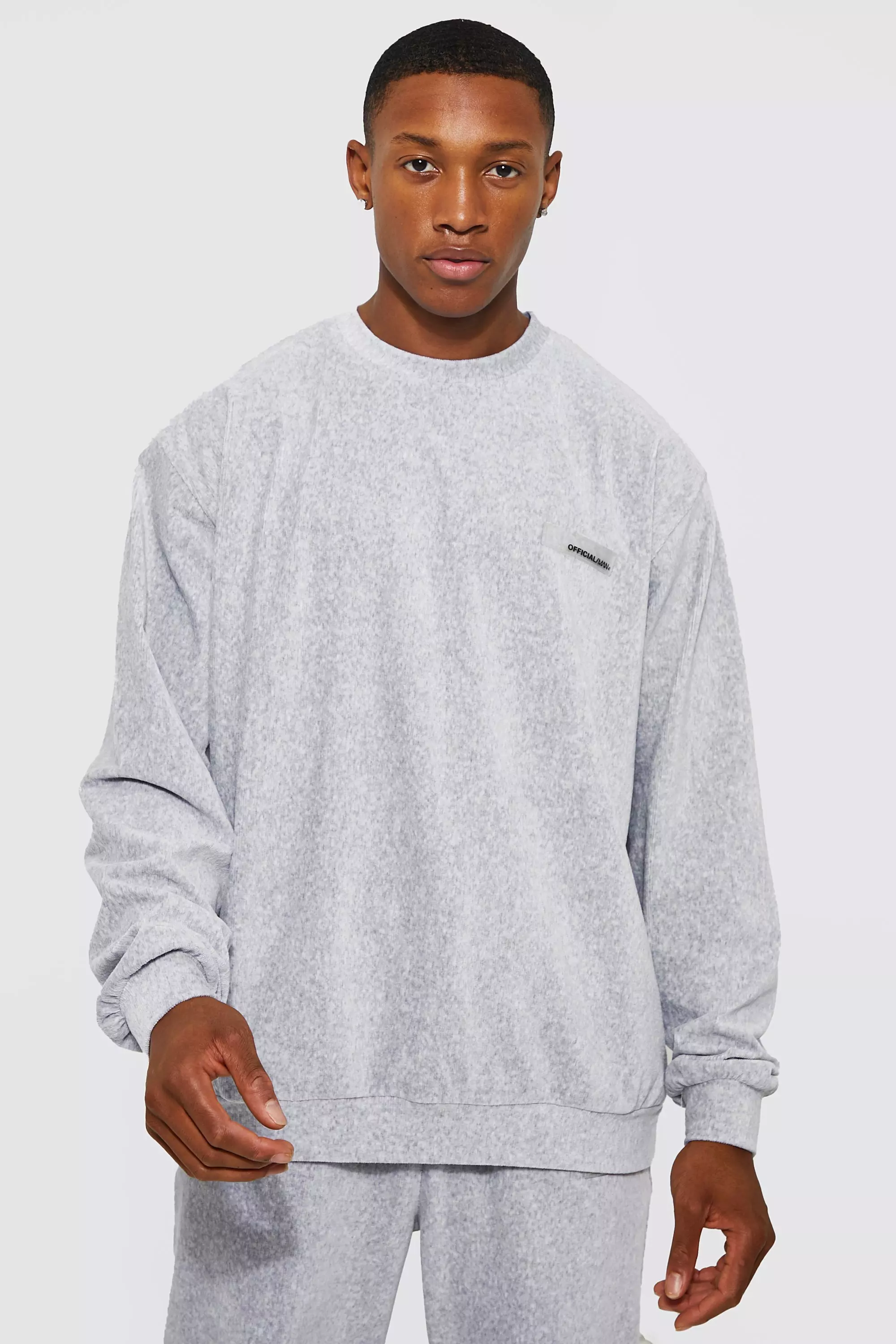 Sweatshirt velour best sale