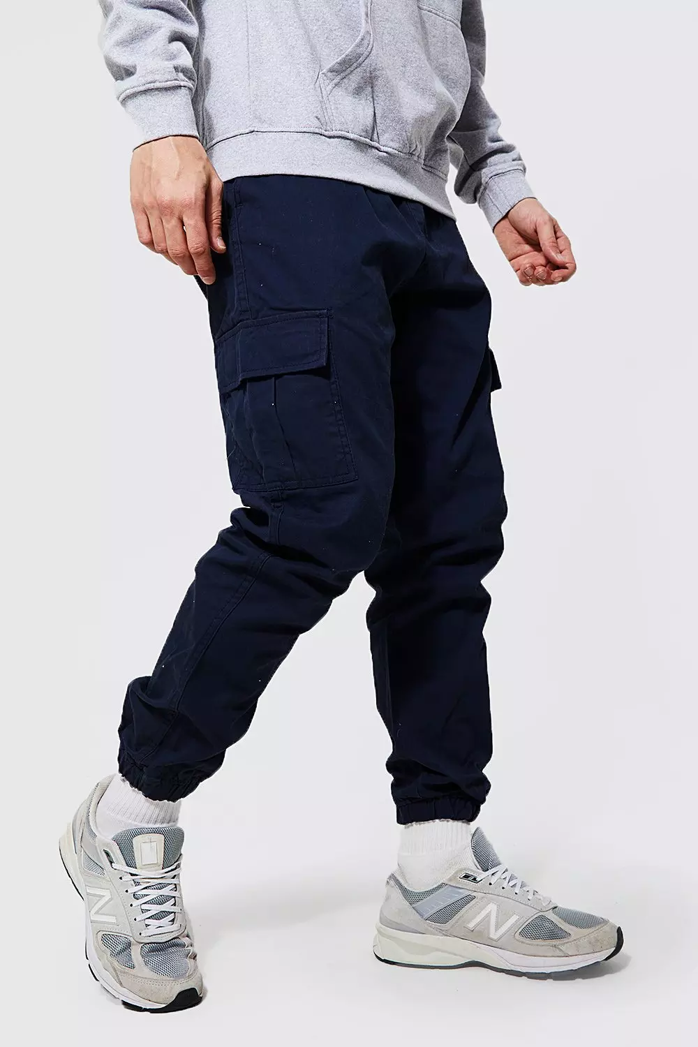 Zodggu Mens Cargo Pants Soft Multiple Pockets Outdoor Straight Type Fitness  Solid Color Comfy Lounge Casual Elastic Waist Fashion Cozy Daily Trousers