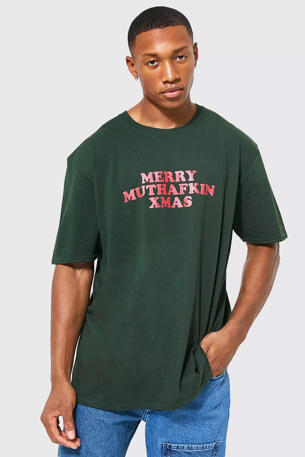 Oversized christmas t clearance shirt