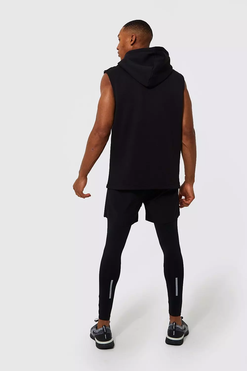 Boohooman sleeveless hoodie hot sale