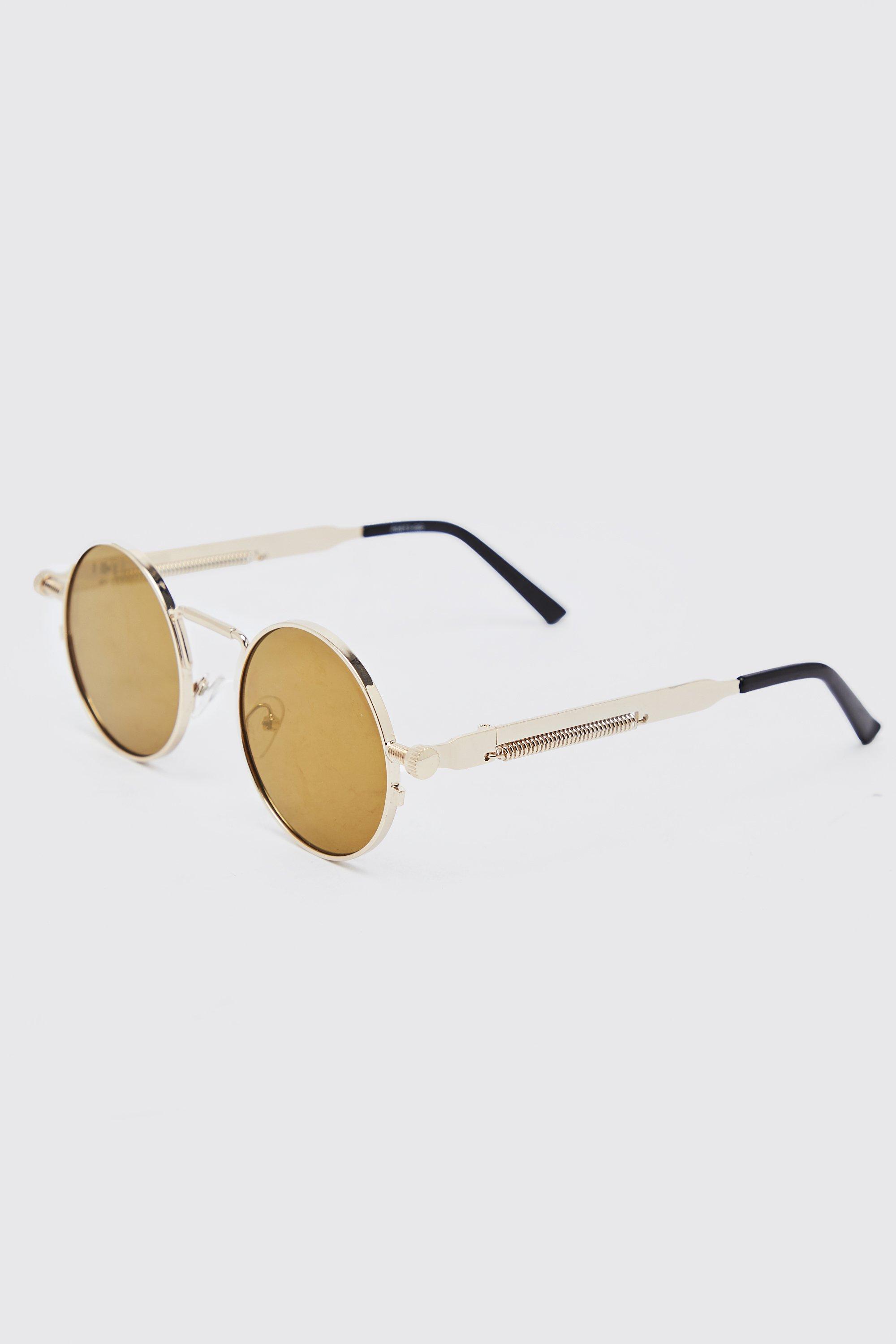 Mens Metallics Vintage Crew Arm Sunglasses, Metallics