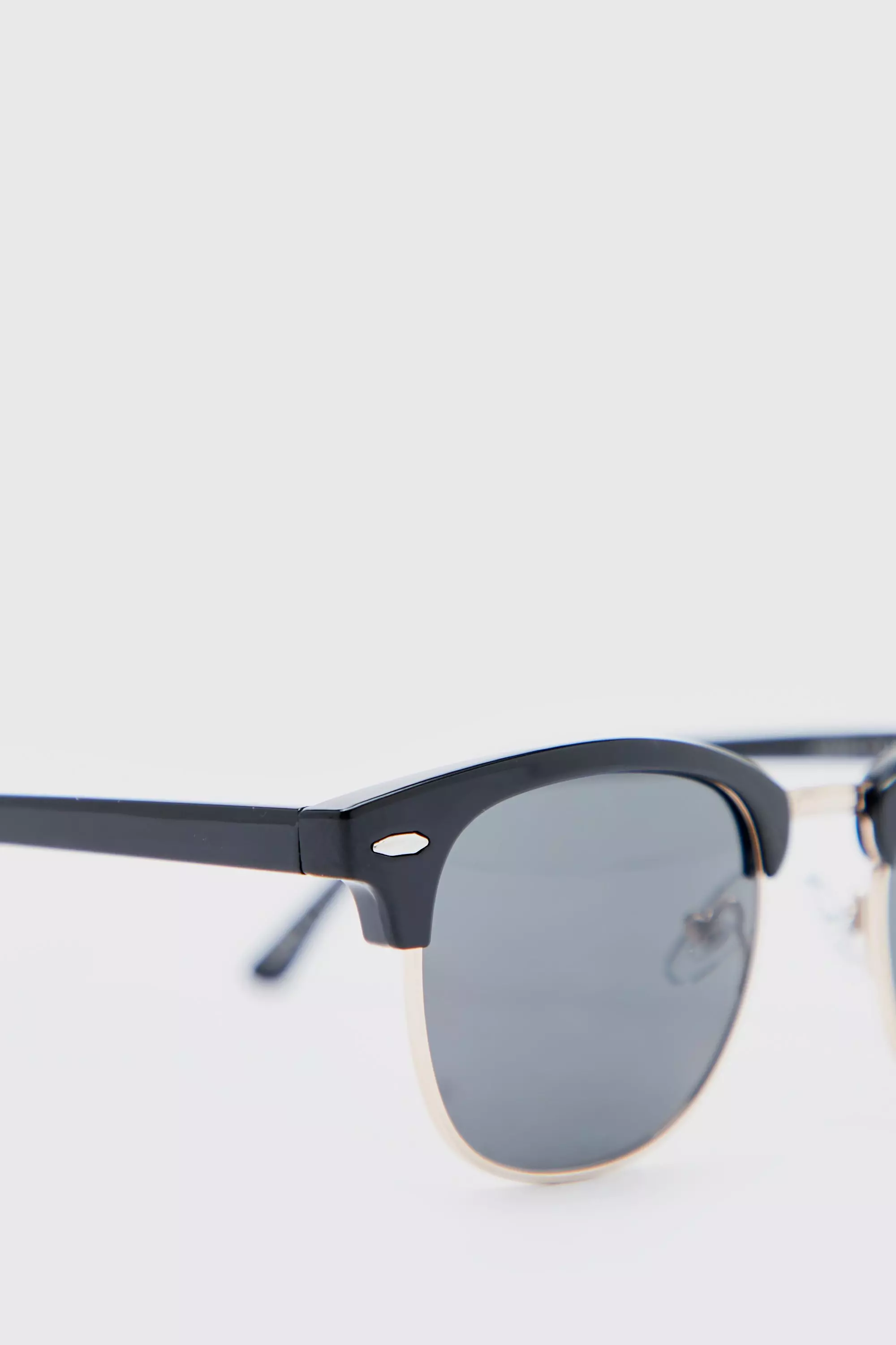 Half frame clearance retro sunglasses