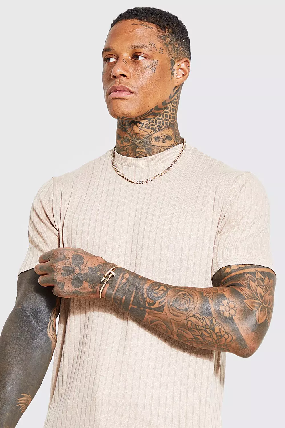 ASOS Knitted T-Shirt with Turtleneck
