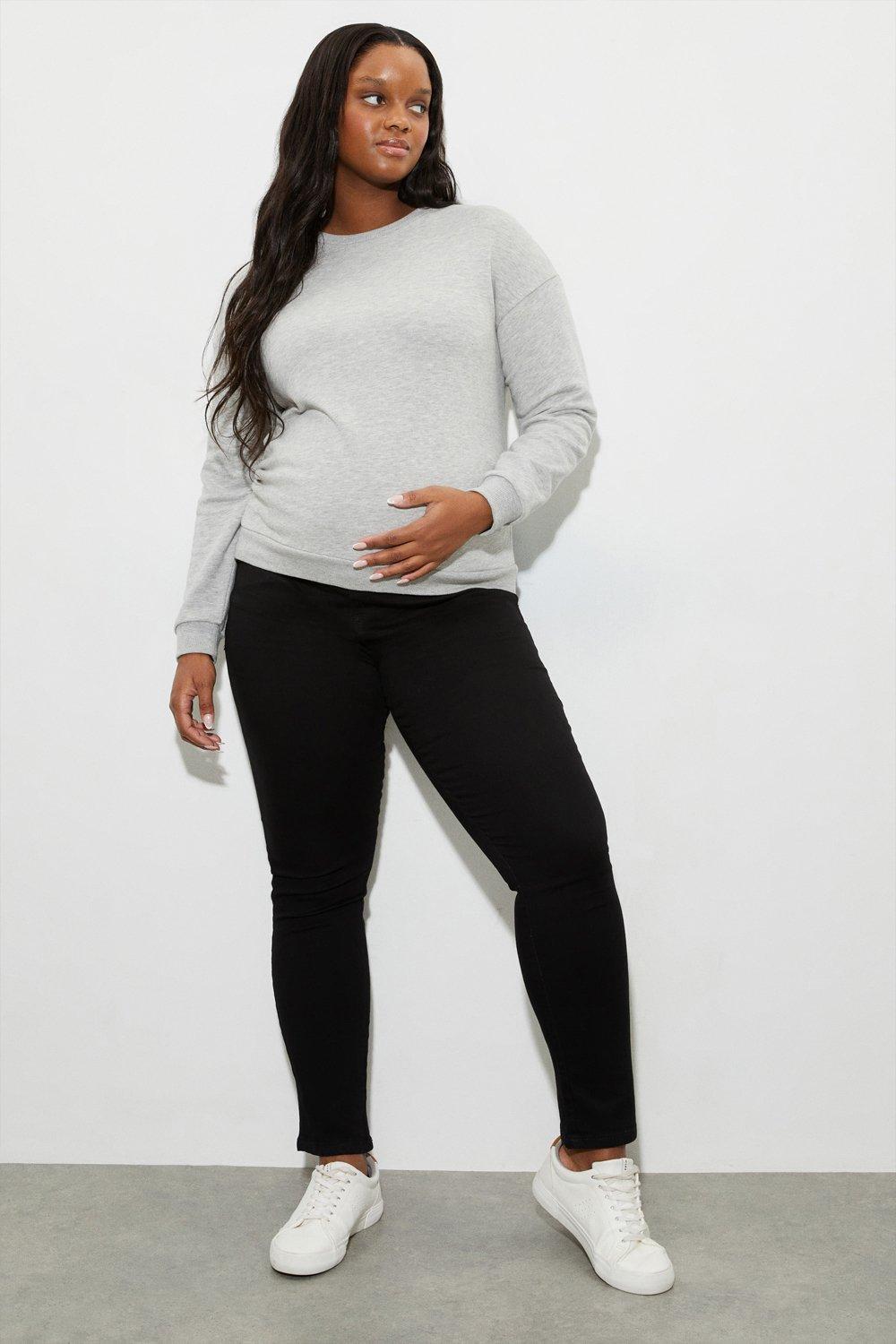 Womens Maternity Black Ellis Underbump Skinny Jeans