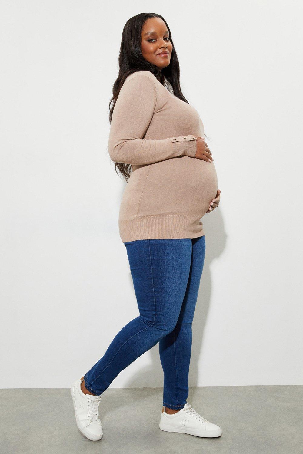 Maternity Mid Wash Ellis Skinny Underbump Jeans
