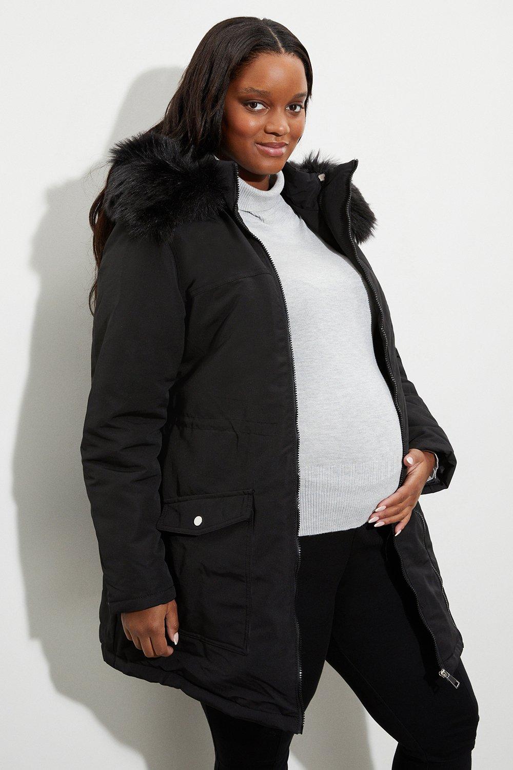 Womens Maternity and Nursing Panel Luxe Parka