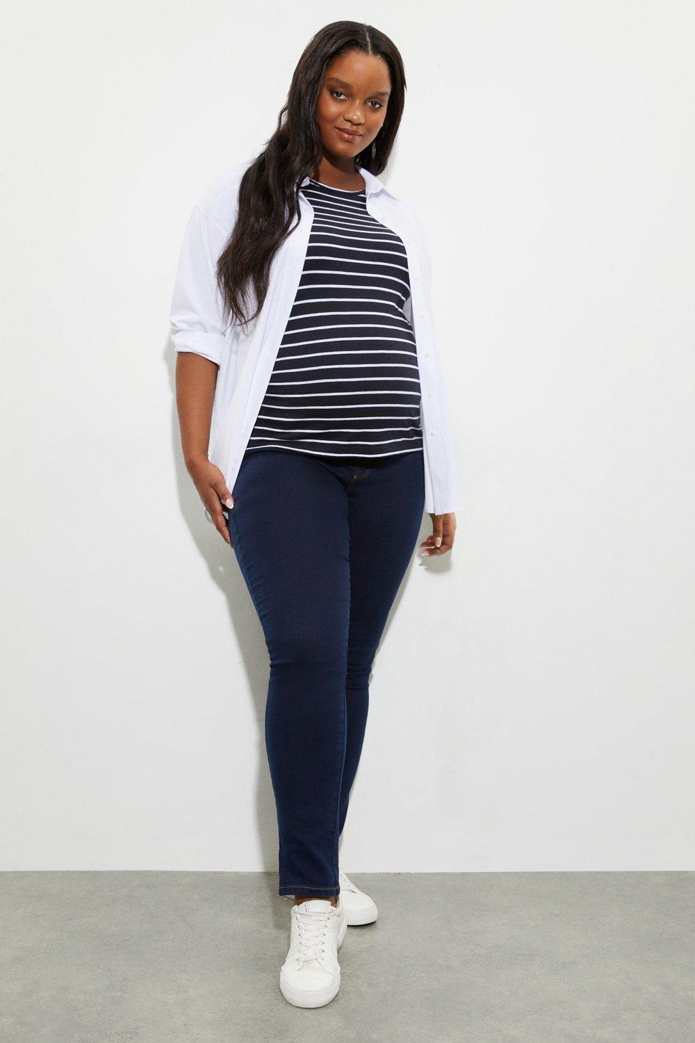 Maternity Indigo Over Bump Skinny Ellis Jeans