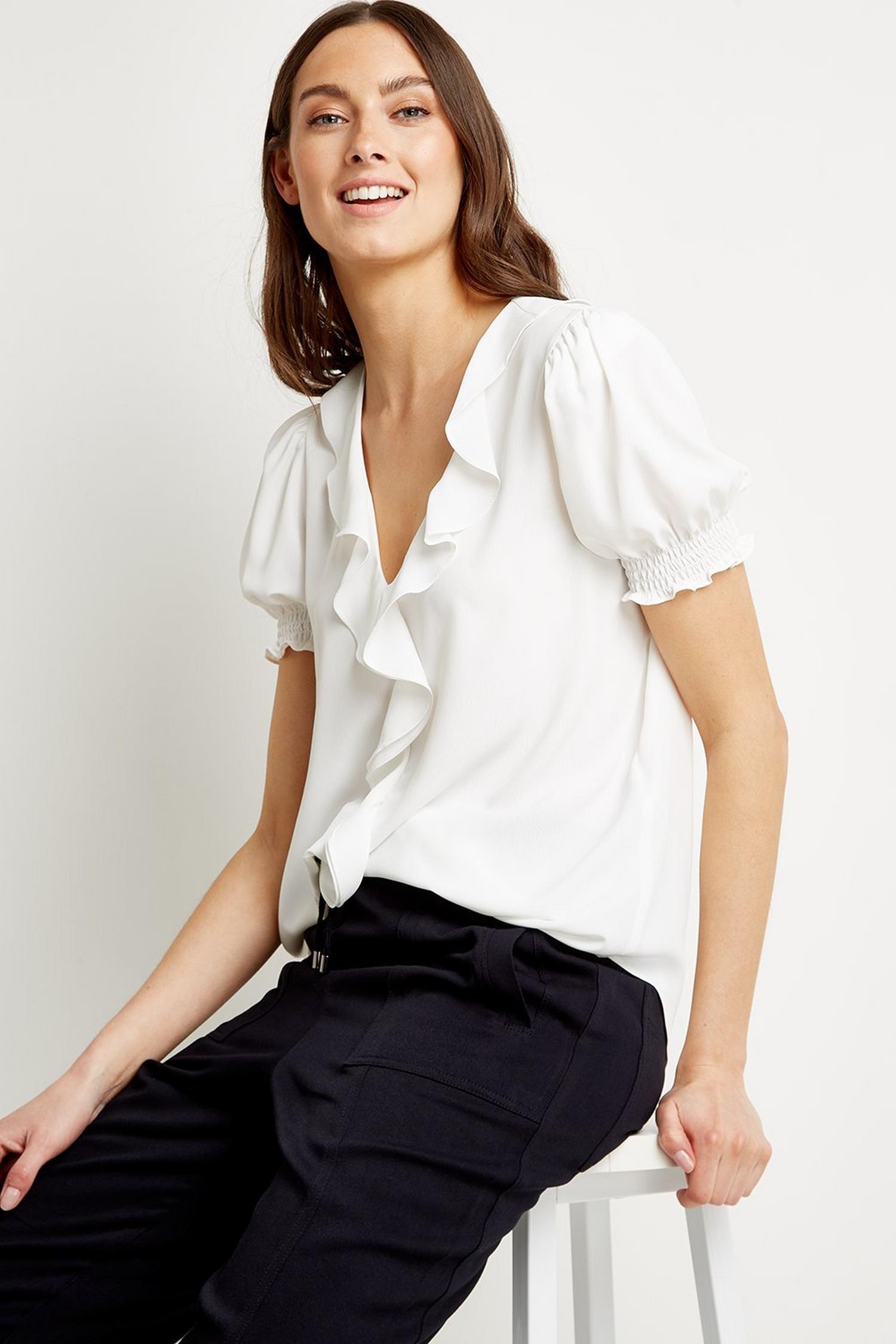 puff sleeve ruffle