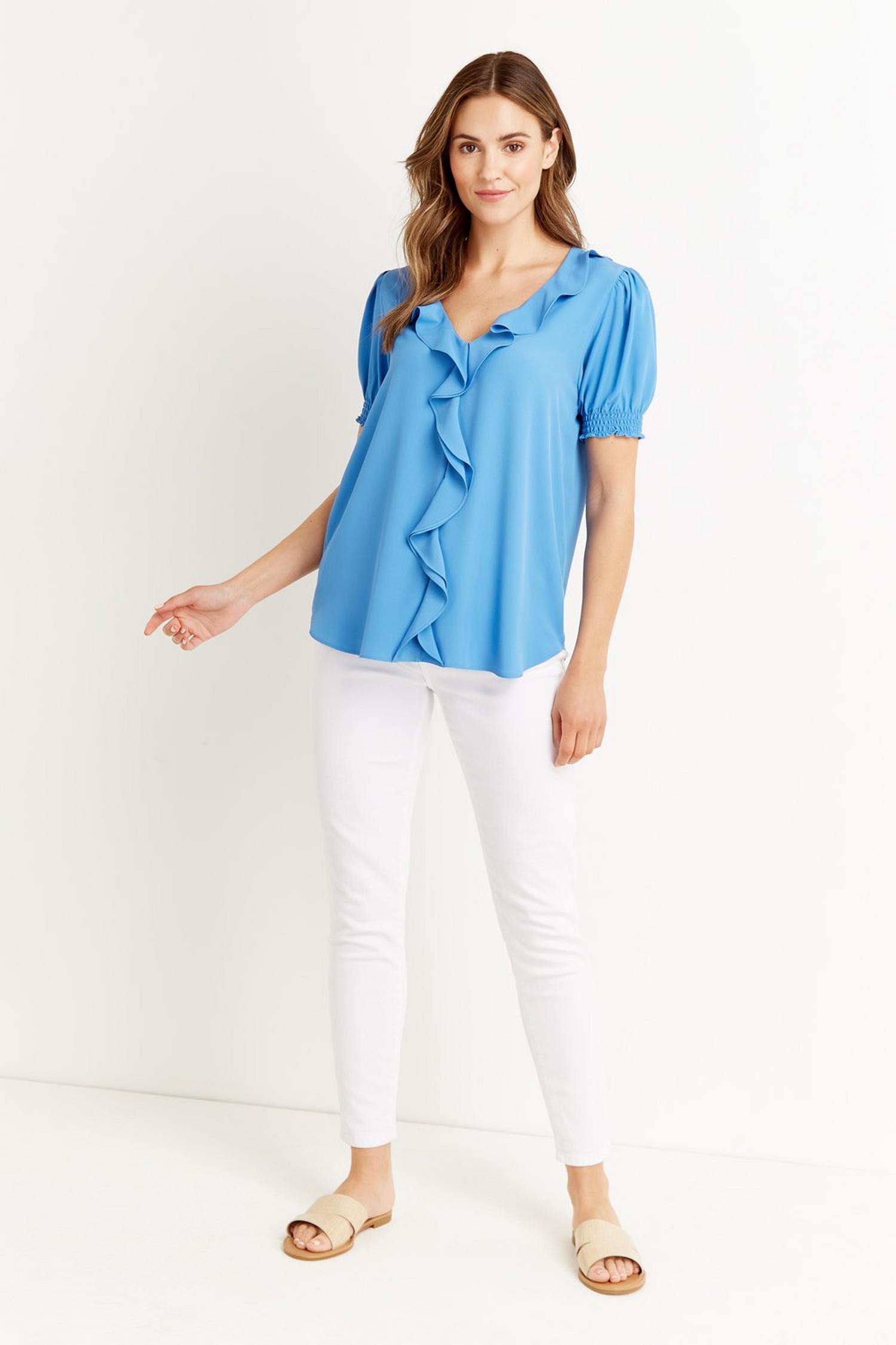 puff sleeve ruffle