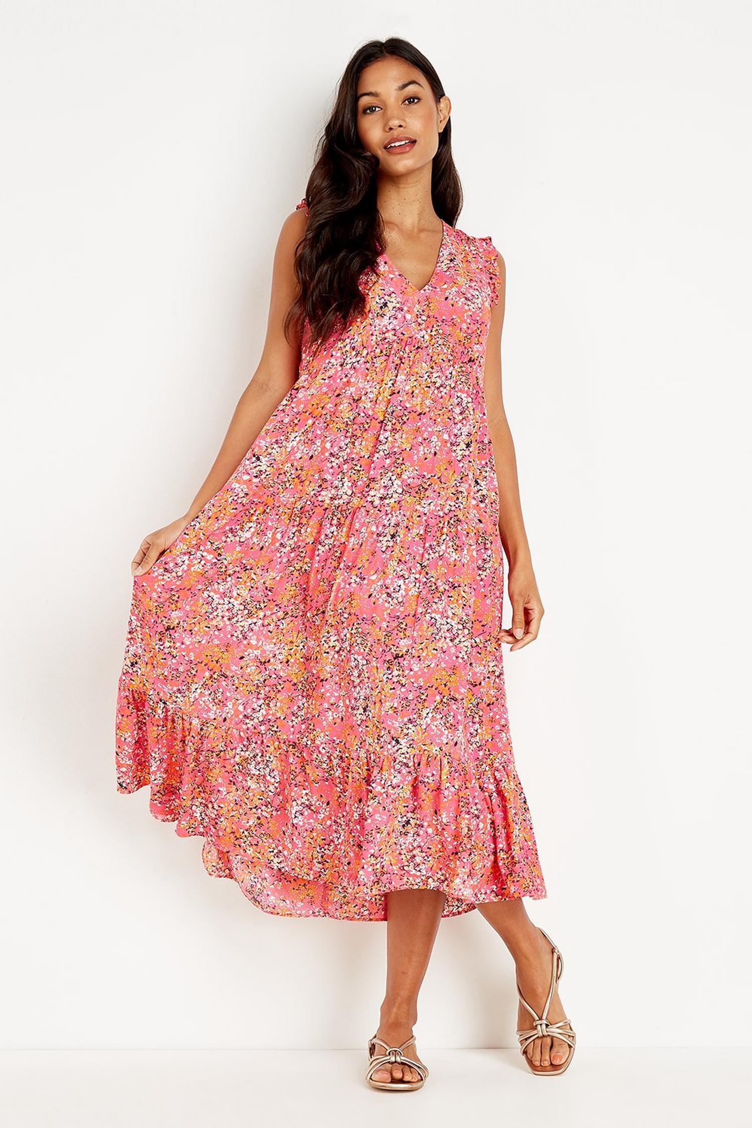 red amish dress