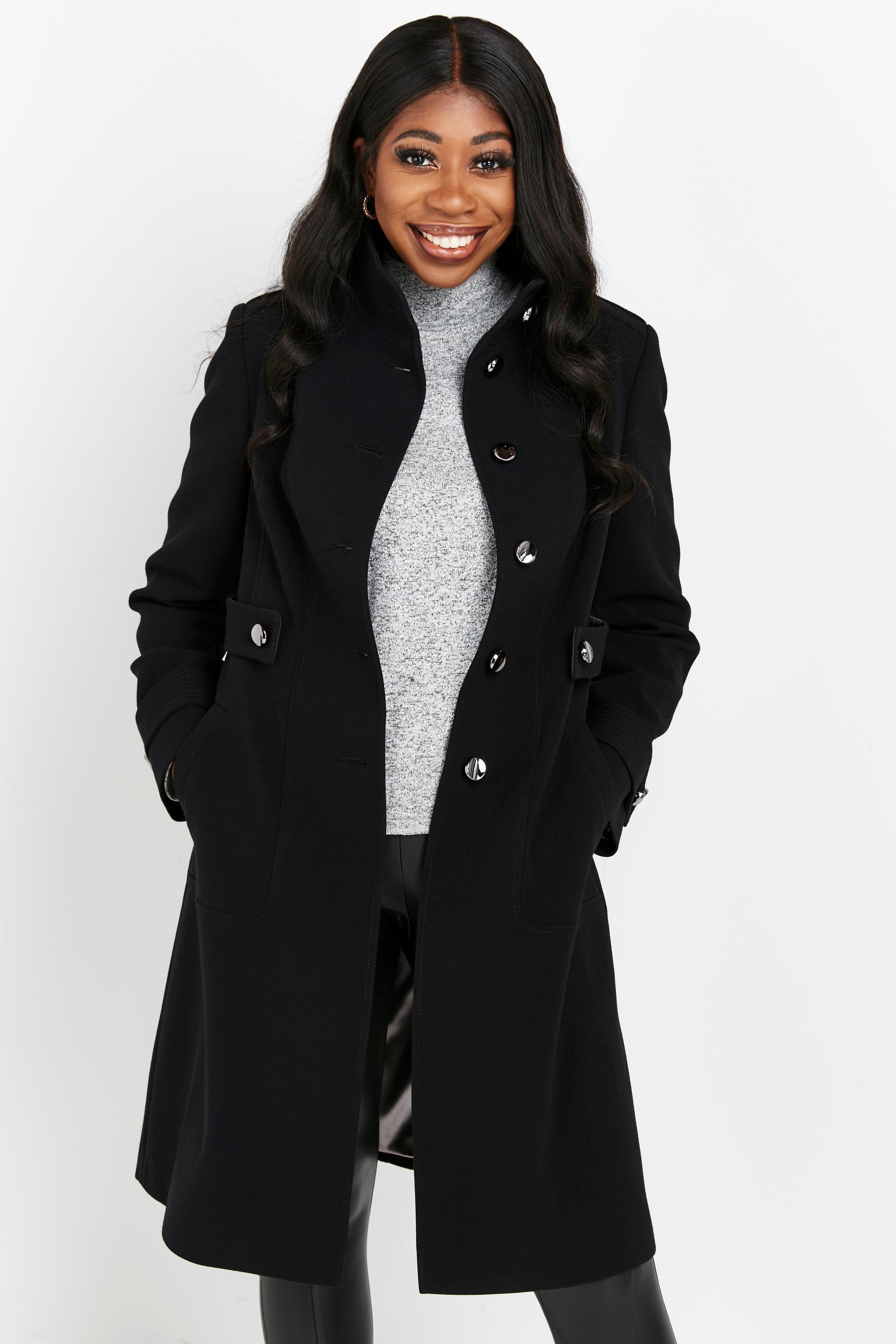 wallis black coat