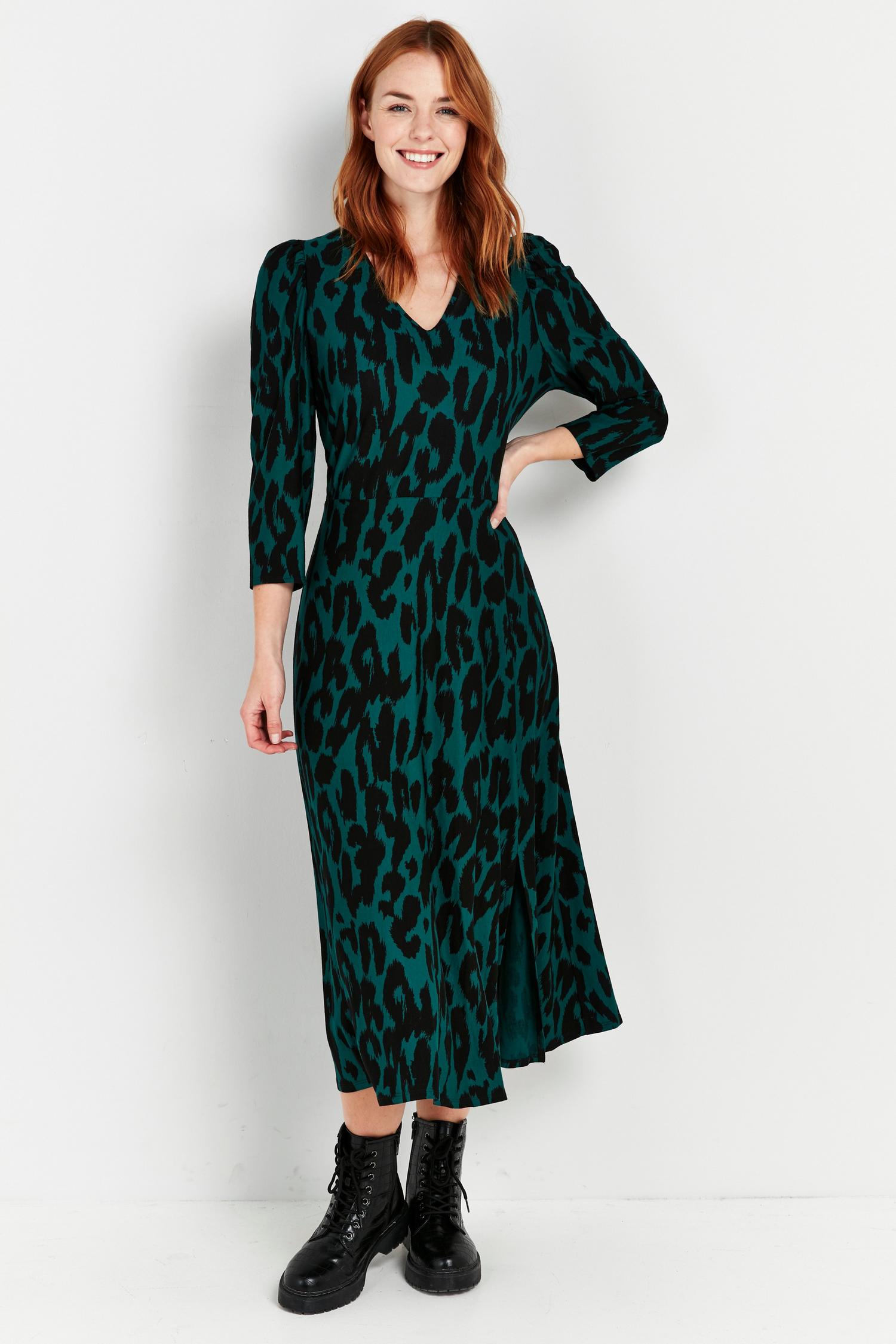 green and cheetah print outfit