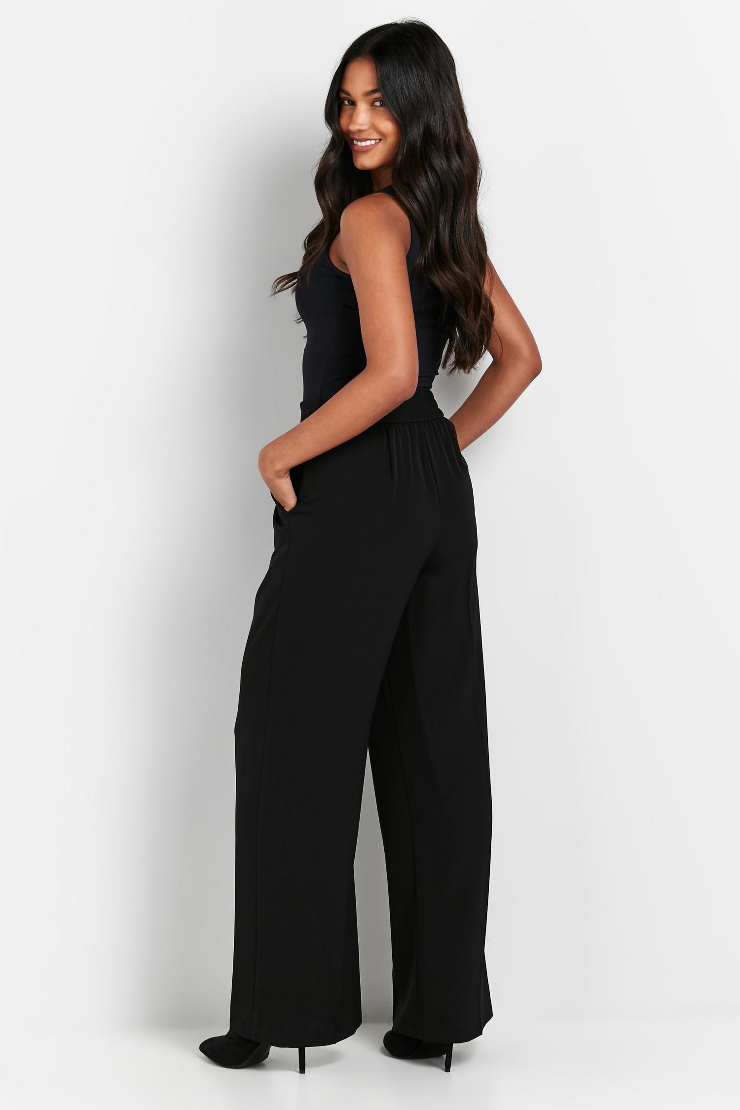 petite wide leg trousers m&s