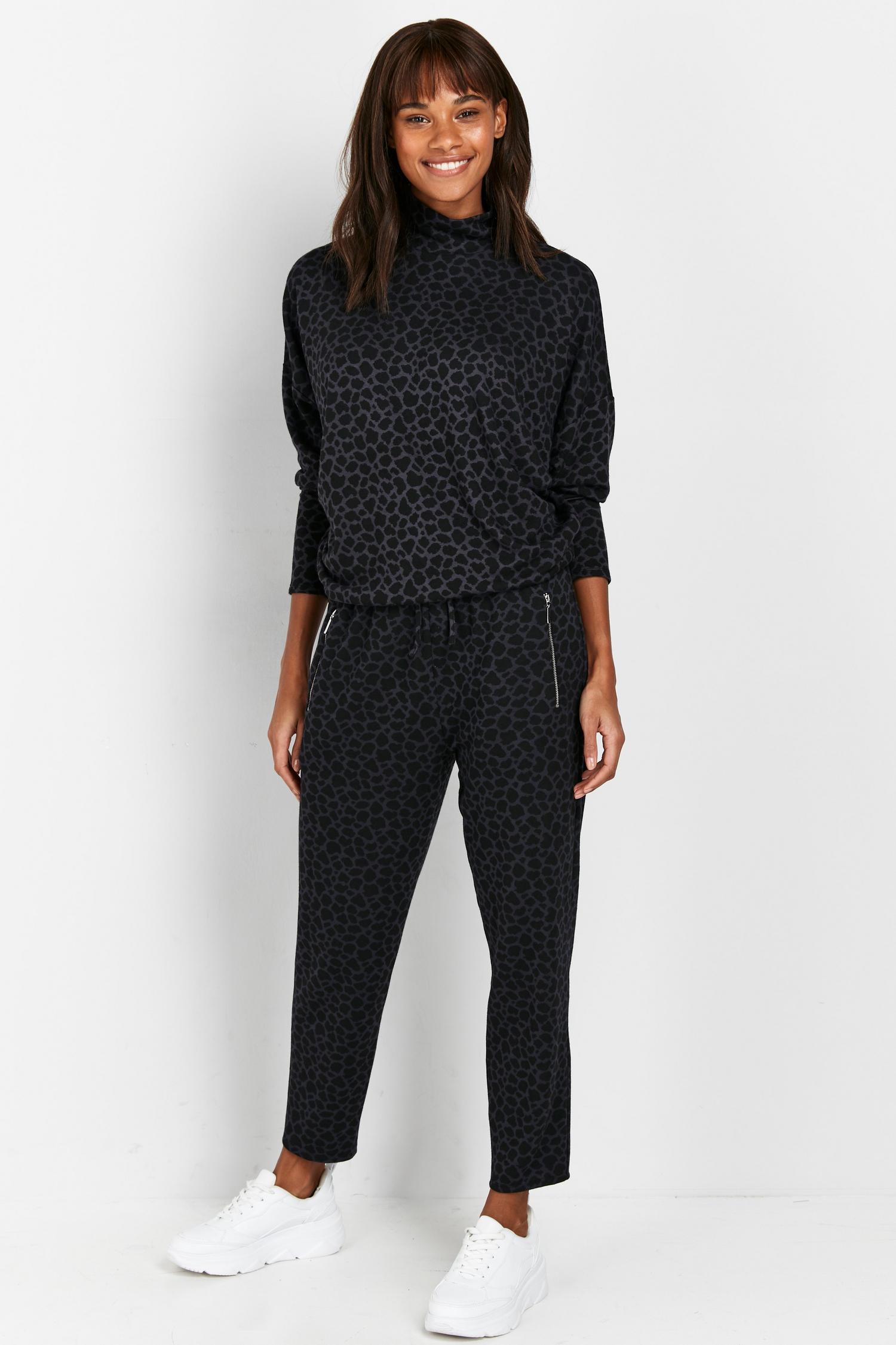 topshop cow print joggers