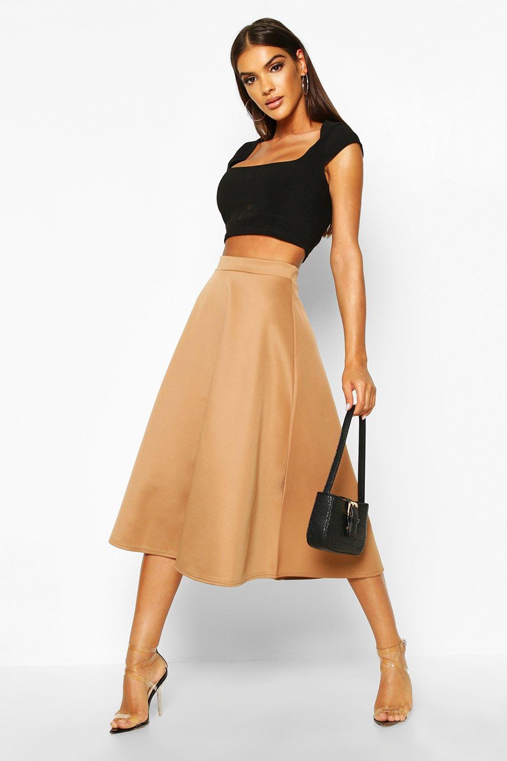 full circle midi skirt