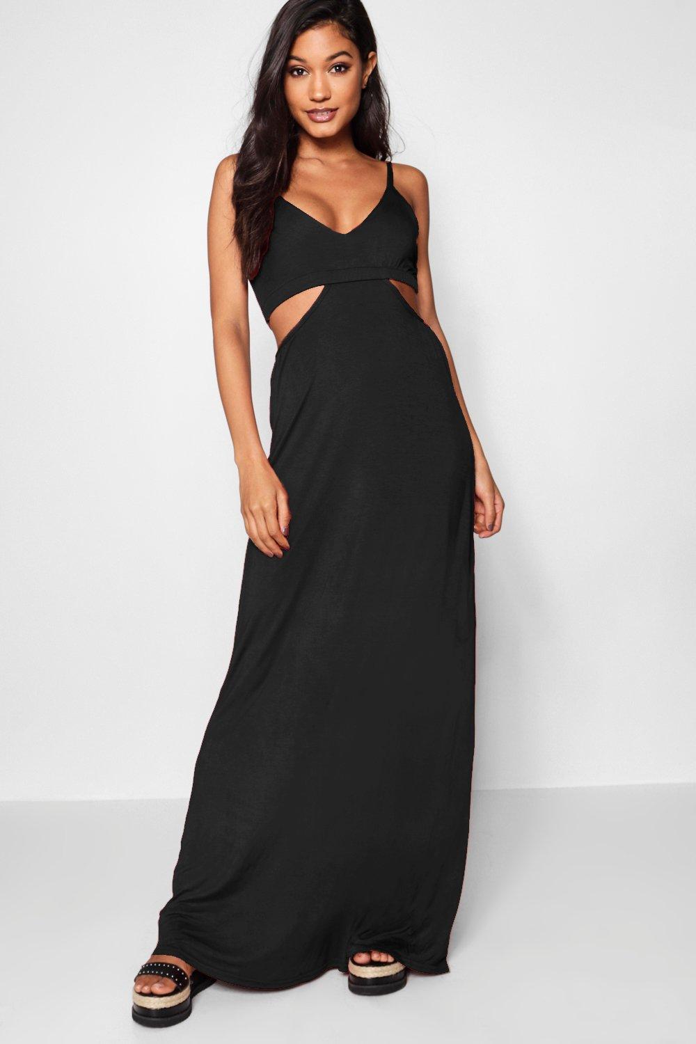 Boohoo Womens Milly Cut Out Strappy Maxi Dress | eBay