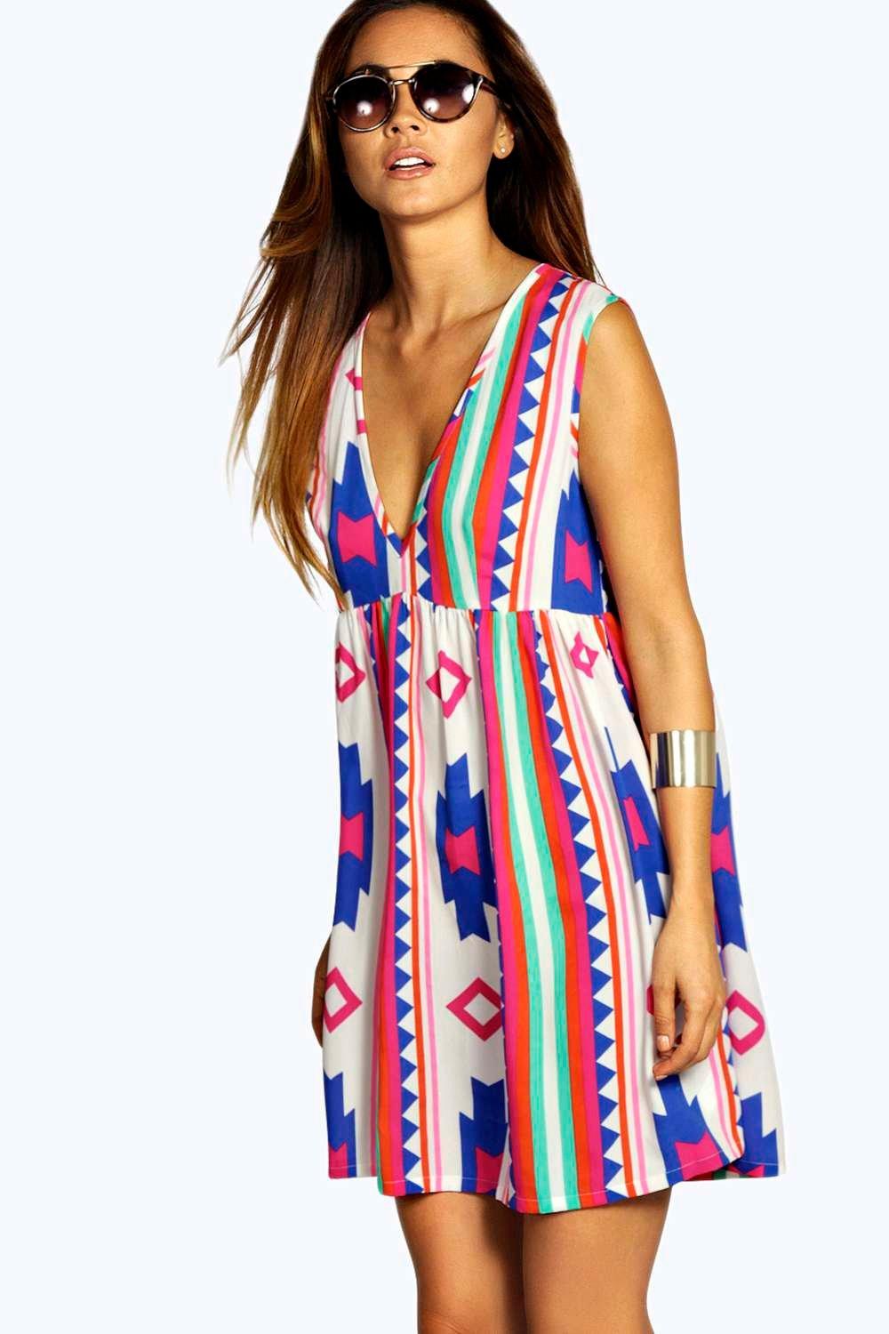 boohoo aztec dress